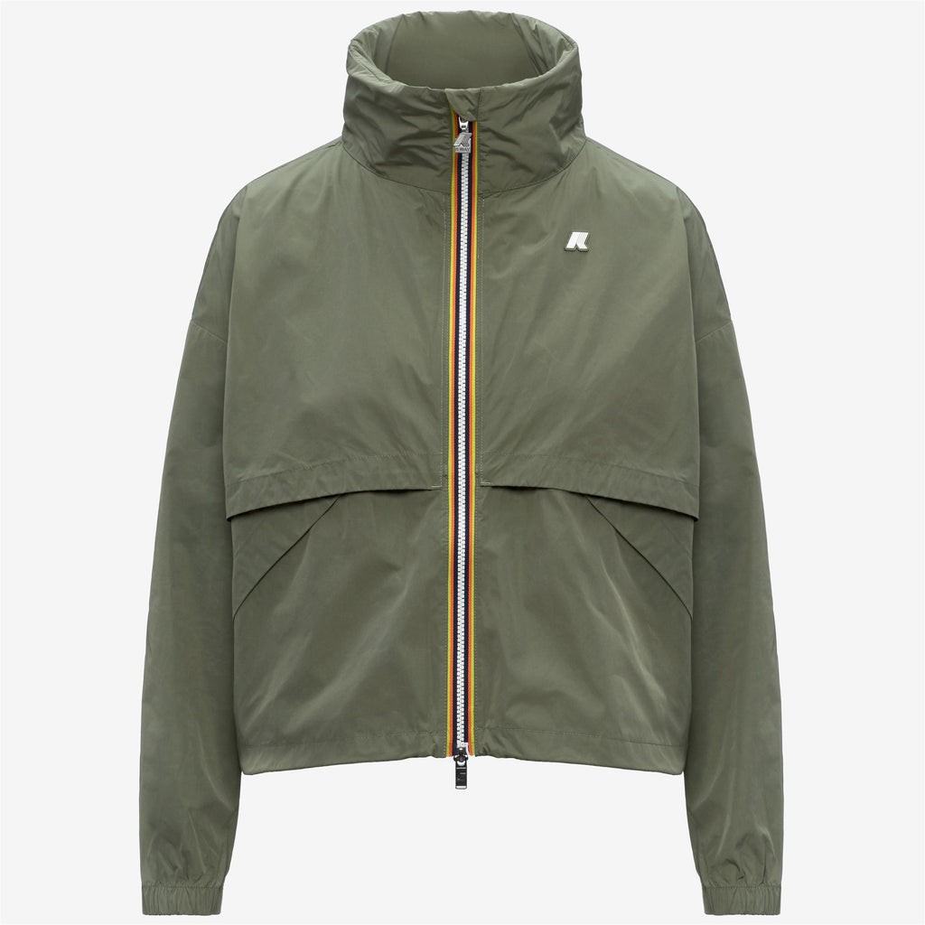 Jackets_WOMAN_AUBETTE MEMORY TOUCH_Short_Green Lichen - Commercial 1