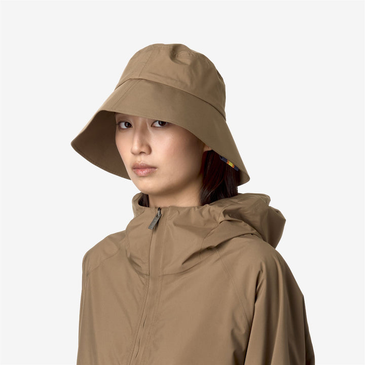 PASCALETTE CLEAN LOOK 3L - Headwear - Hat - WOMAN - BROWN CORDA-RED DK 2