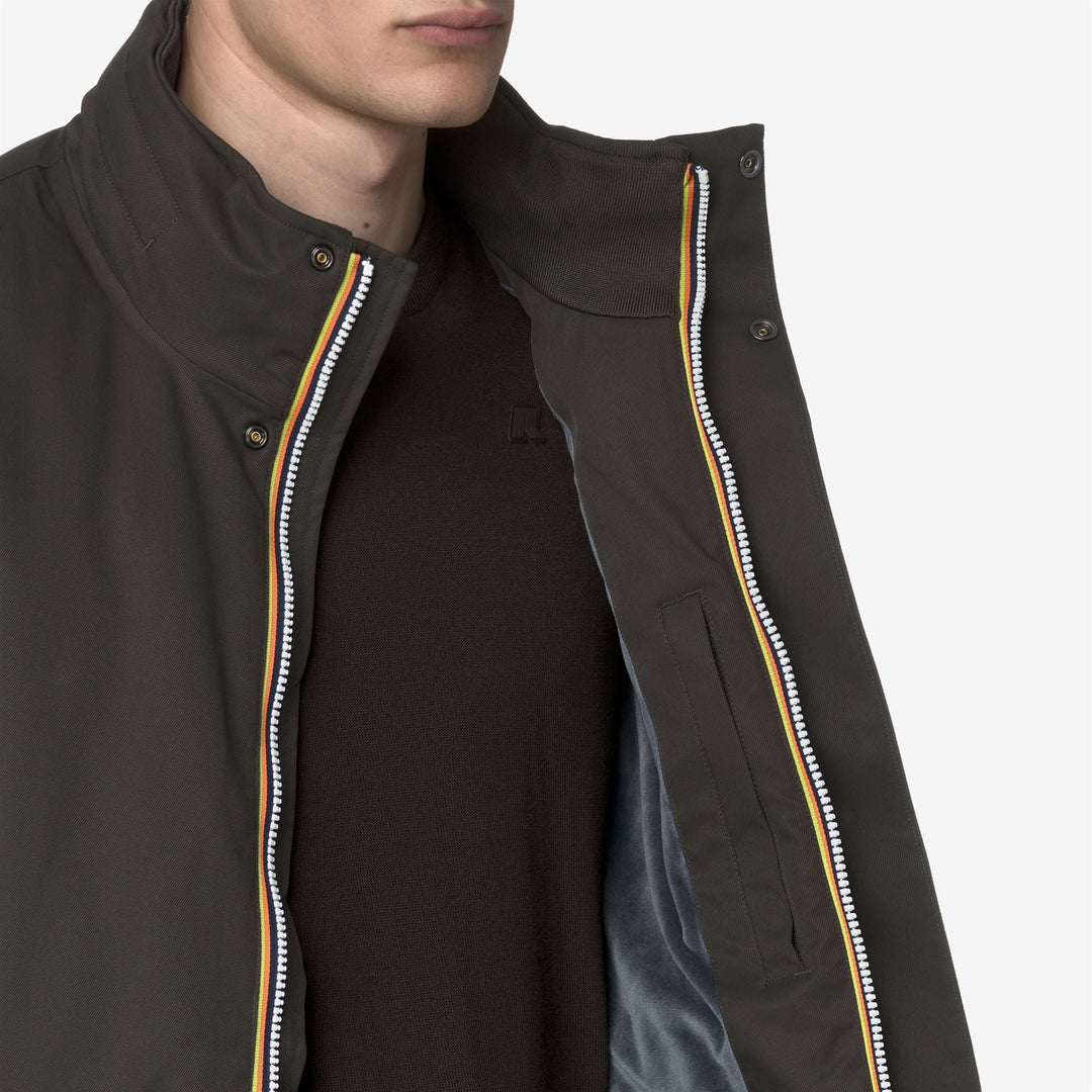 AMAURY TWILL MARMOTTA - Jackets - Short - MAN - Black Olive-Blue Airforce