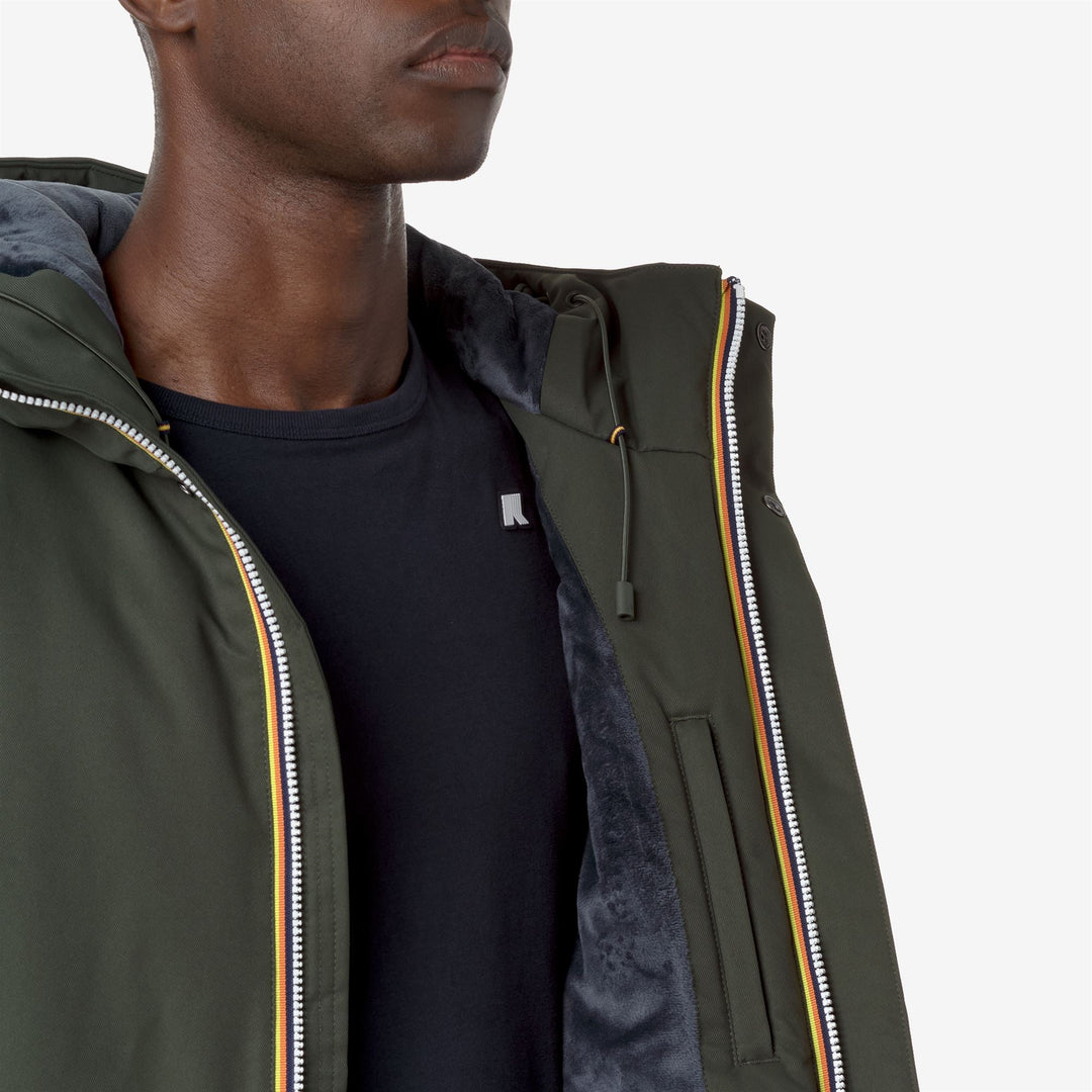 JARNO TWILL MARMOTTA - Jackets - Short - MAN - Green B-Blue A