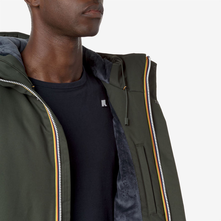 JARNO TWILL MARMOTTA - Jackets - Short - MAN - Green B-Blue A