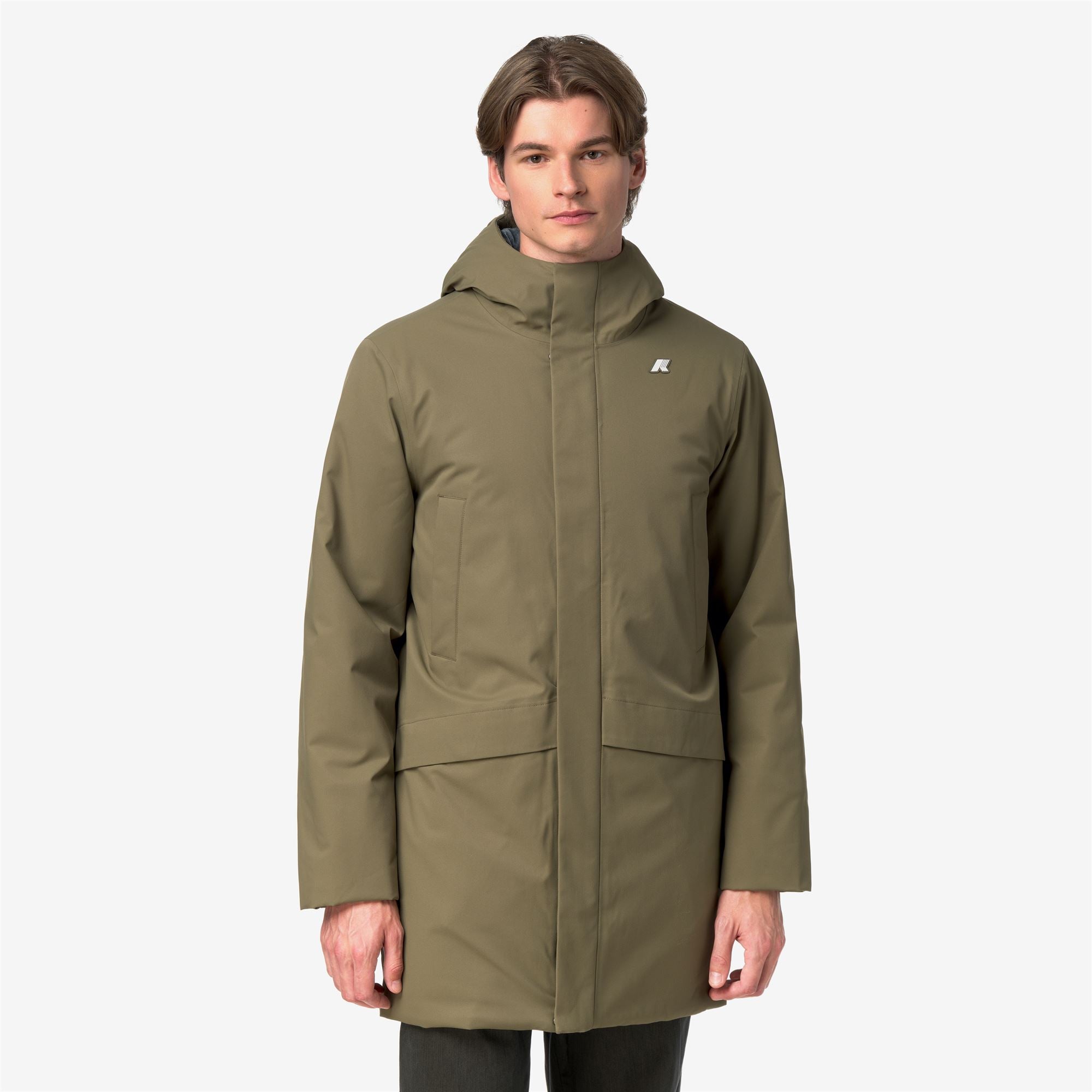 Jackets_Man_JARNO TWILL MARMOTTA_Short_Green Army - Blue Airforce - Commercial 4