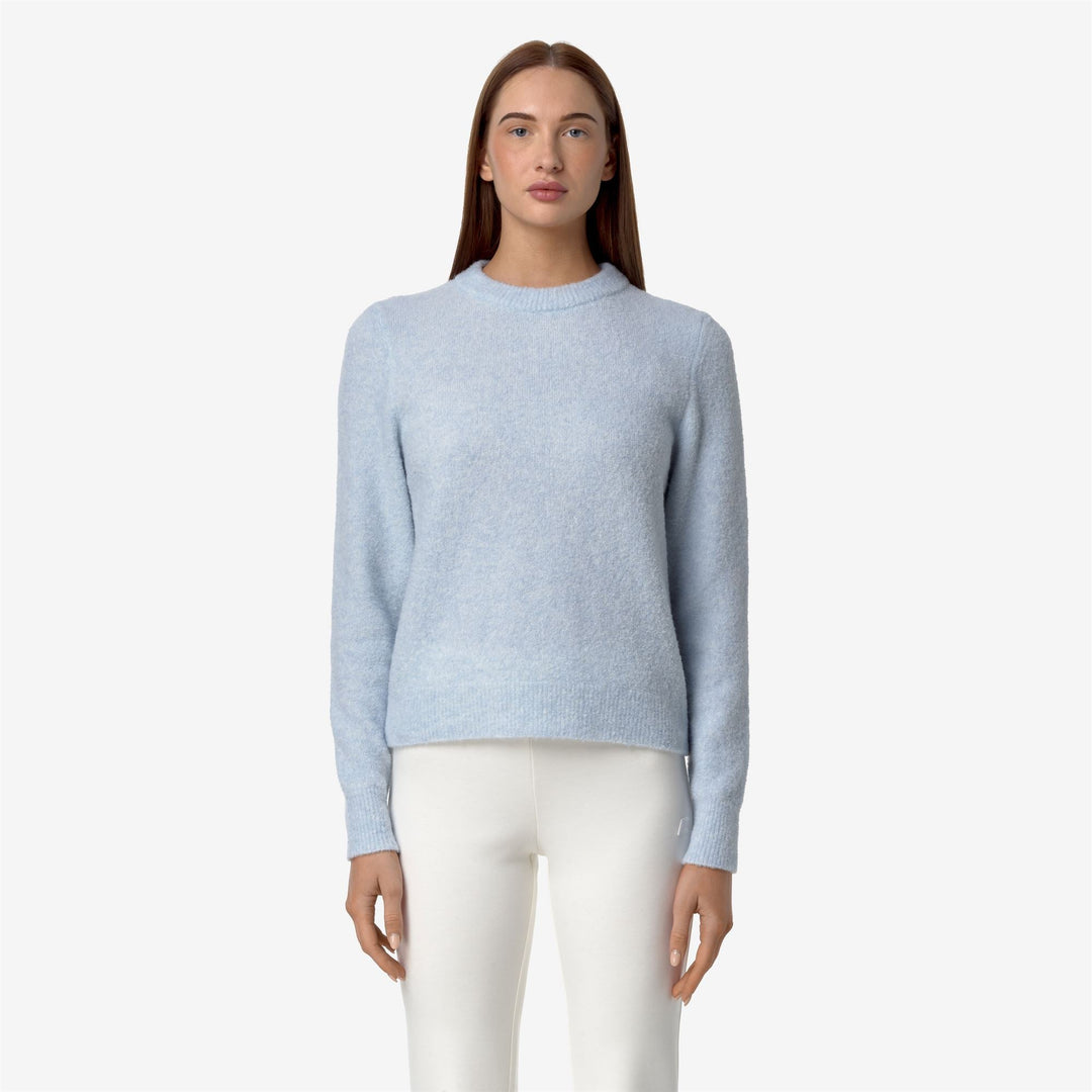 CLARISSE WOOL MERINO BOUCLE - Knitwear - Pull  Over - WOMAN - BLUE BALLAD
