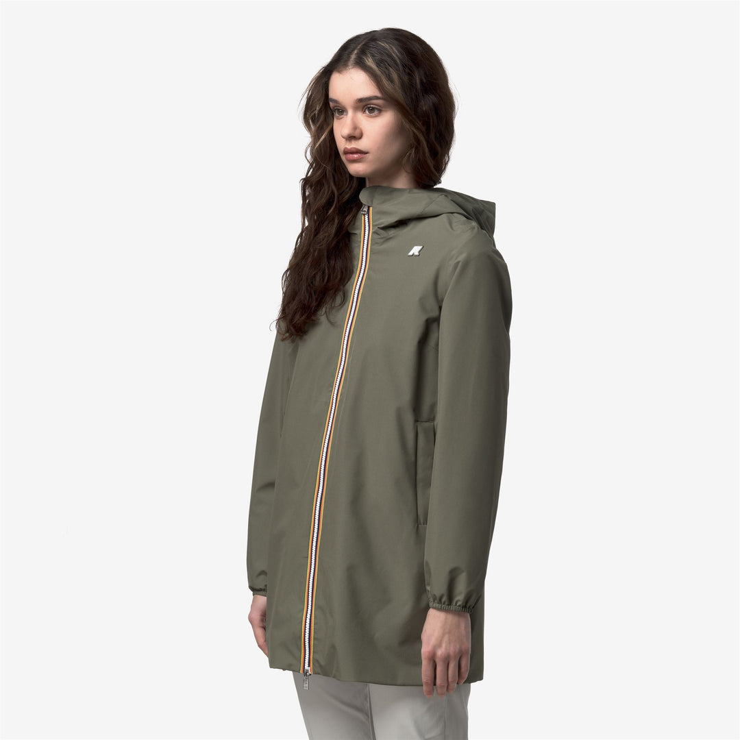 SOPHIE STRETCH POLY JERSEY - Vestes - Milieu - Femme - Green Lichen main