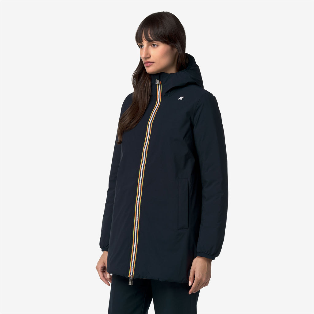 Jackets_Woman_SOPHIE ST THERMO DOUBLE_Mid_Blue Depth - Green Army - Commercial 5