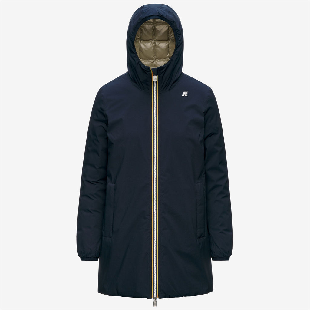 Jackets_Woman_SOPHIE ST THERMO DOUBLE_Mid_Blue Depth - Green Army - Commercial 1