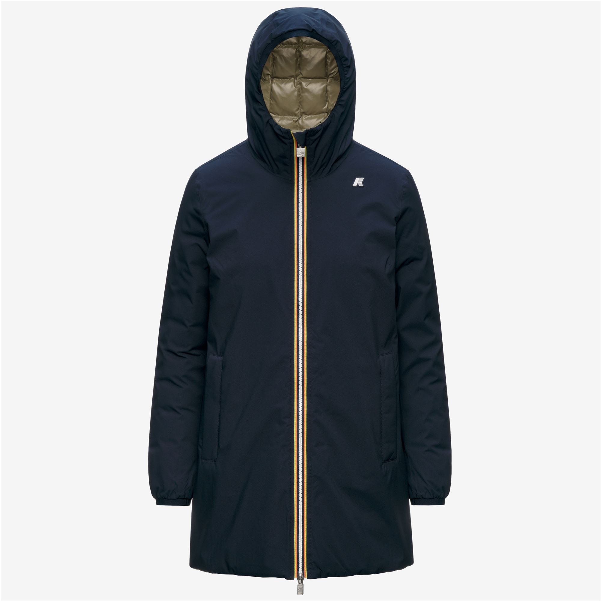 Jackets_Woman_SOPHIE ST THERMO DOUBLE_Mid_Blue Depth - Green Army - Commercial 1