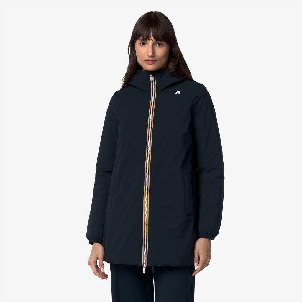 Jackets_Woman_SOPHIE ST THERMO DOUBLE_Mid_Blue Depth - Green Army - Commercial 4