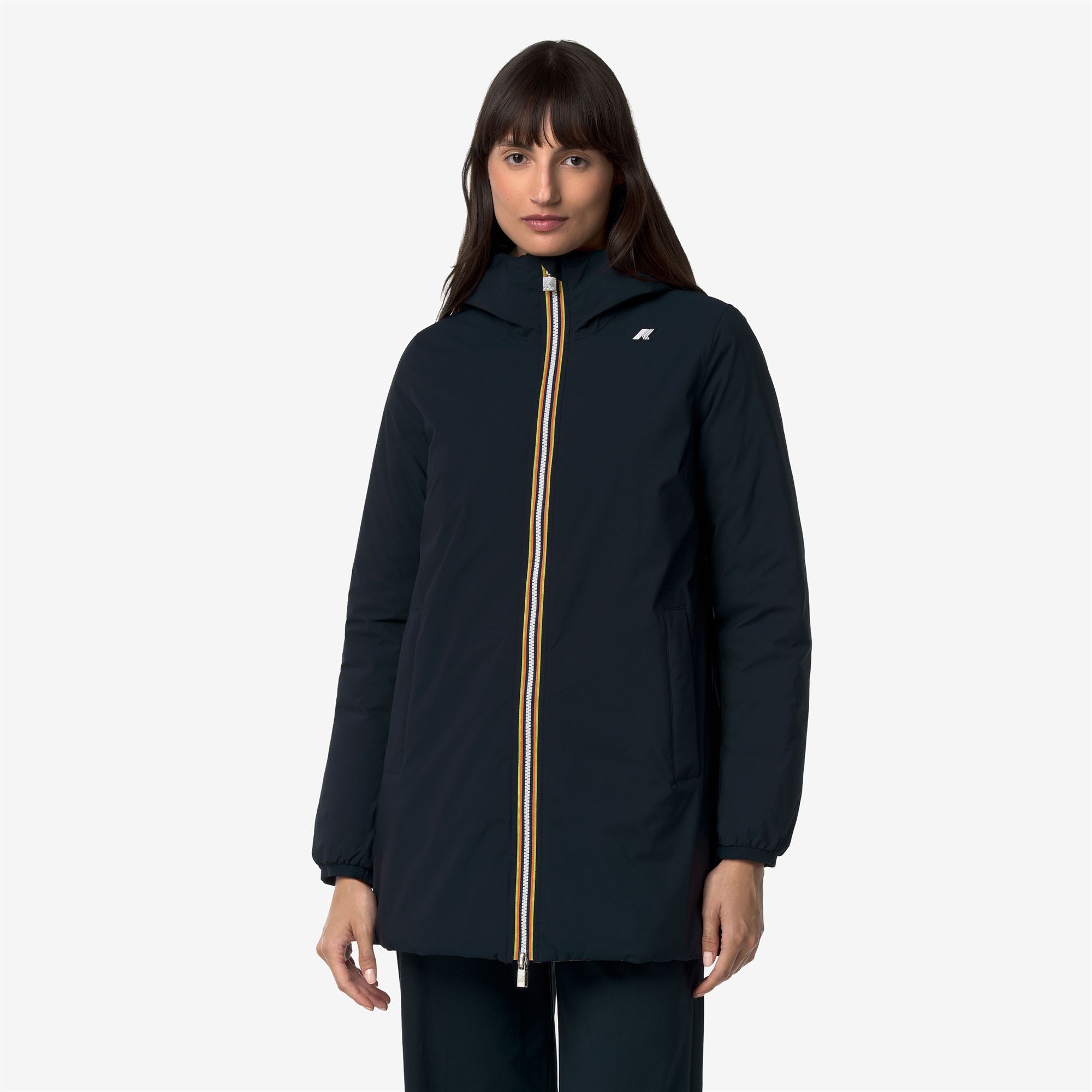 Jackets_Woman_SOPHIE ST THERMO DOUBLE_Mid_Blue Depth - Green Army - Commercial 4