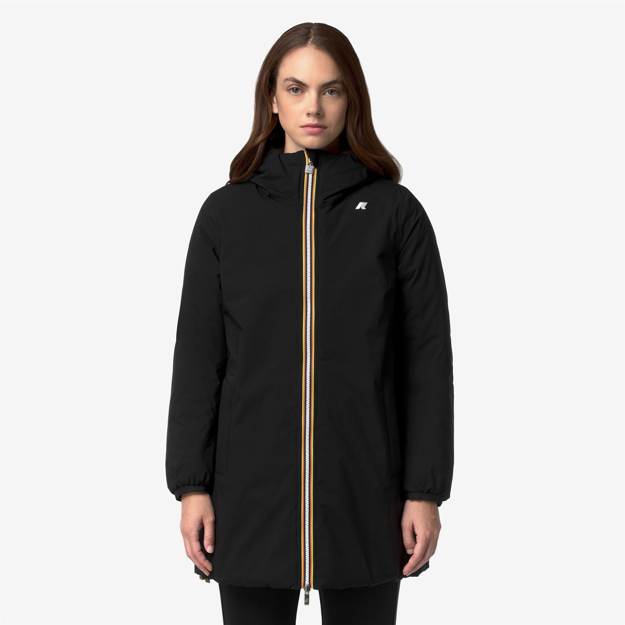 Jackets_Woman_SOPHIE ST THERMO DOUBLE_Mid_Black Pure - Beige Khaki - Commercial 4
