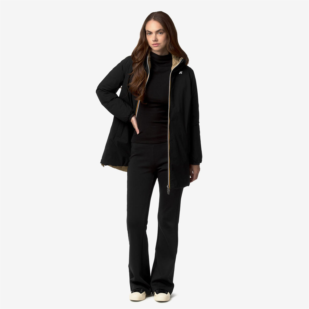 Jackets_Woman_SOPHIE ST THERMO DOUBLE_Mid_Black Pure - Beige Khaki - Commercial 7