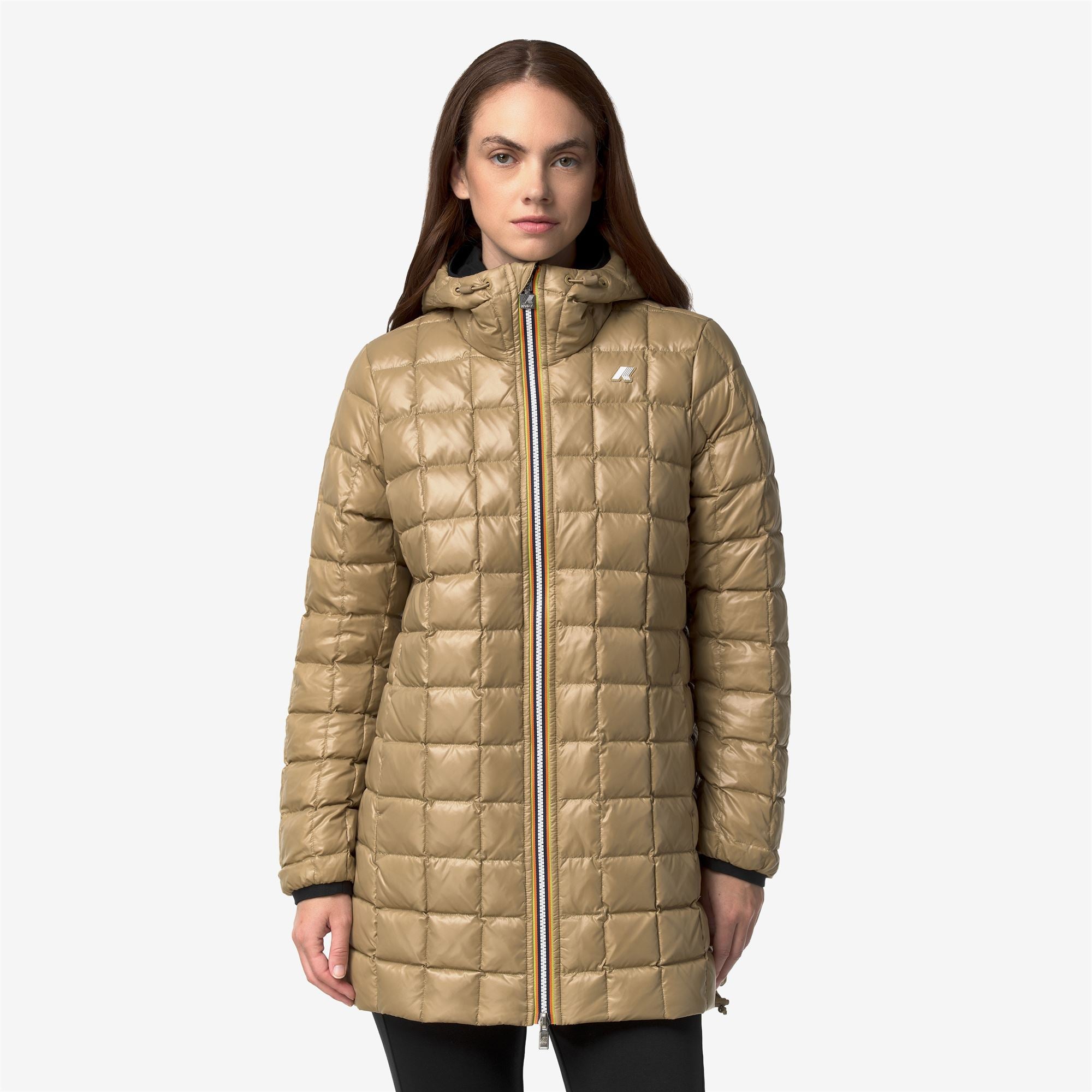 Jackets_Woman_SOPHIE ST THERMO DOUBLE_Mid_Black Pure - Beige Khaki - Commercial 3