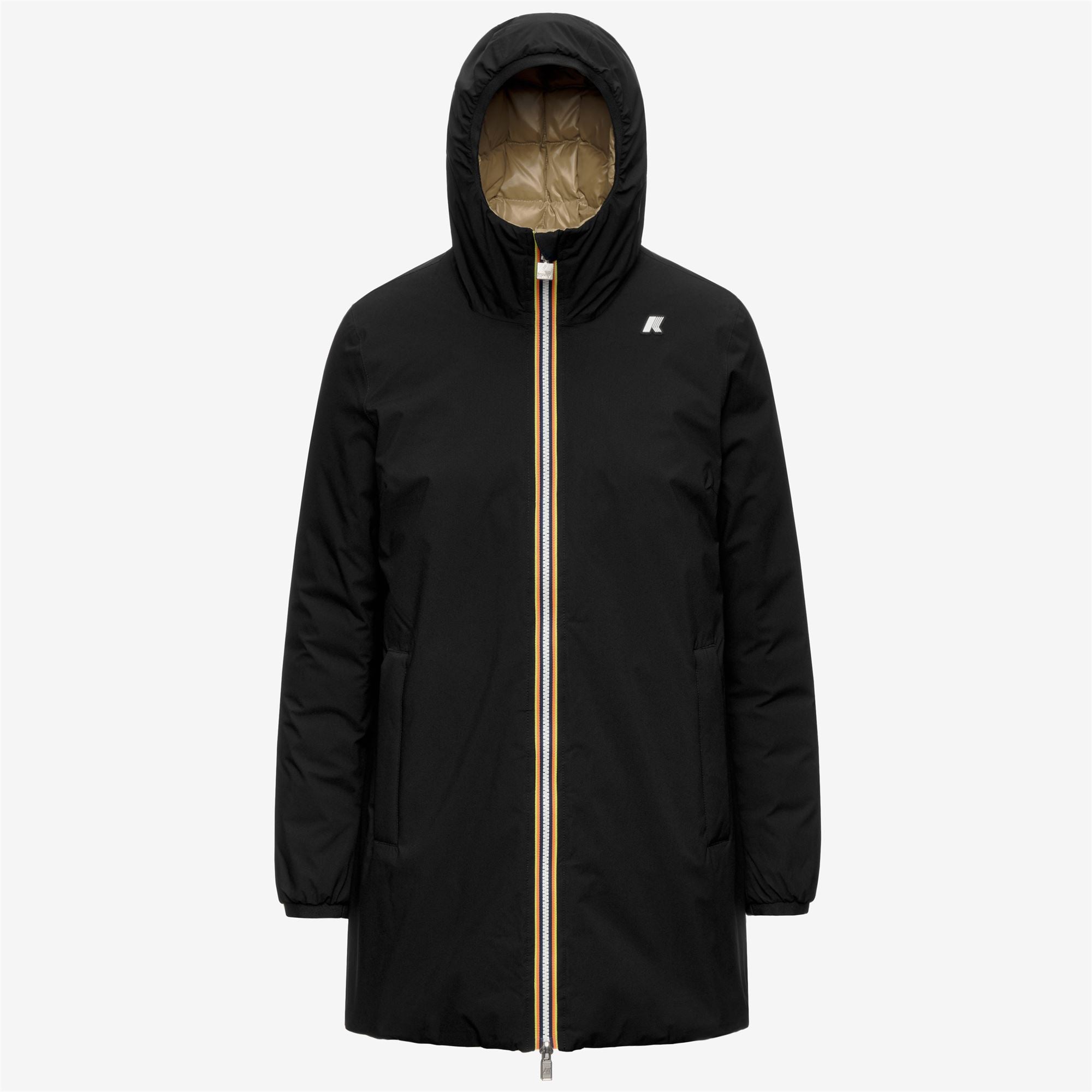 Jackets_Woman_SOPHIE ST THERMO DOUBLE_Mid_Black Pure - Beige Khaki - Commercial 1