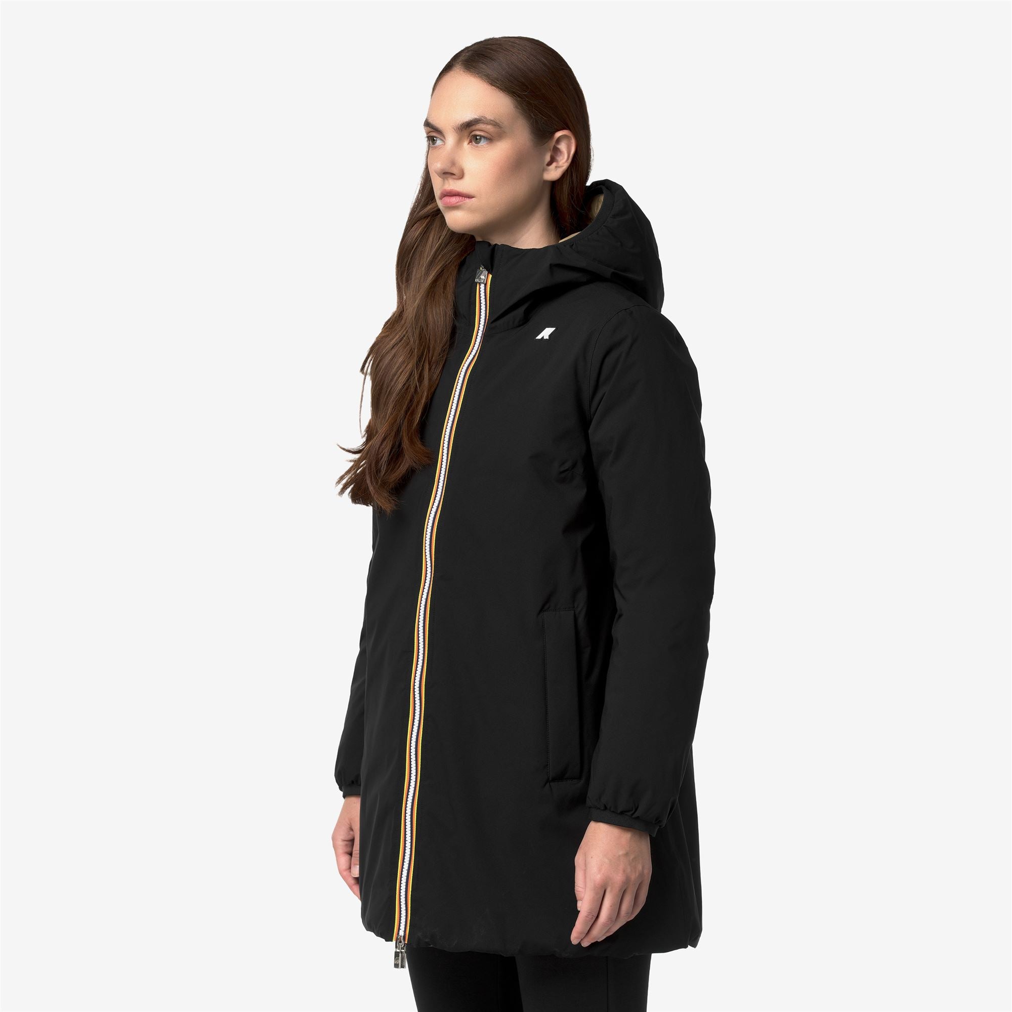 Jackets_Woman_SOPHIE ST THERMO DOUBLE_Mid_Black Pure - Beige Khaki - Commercial 5