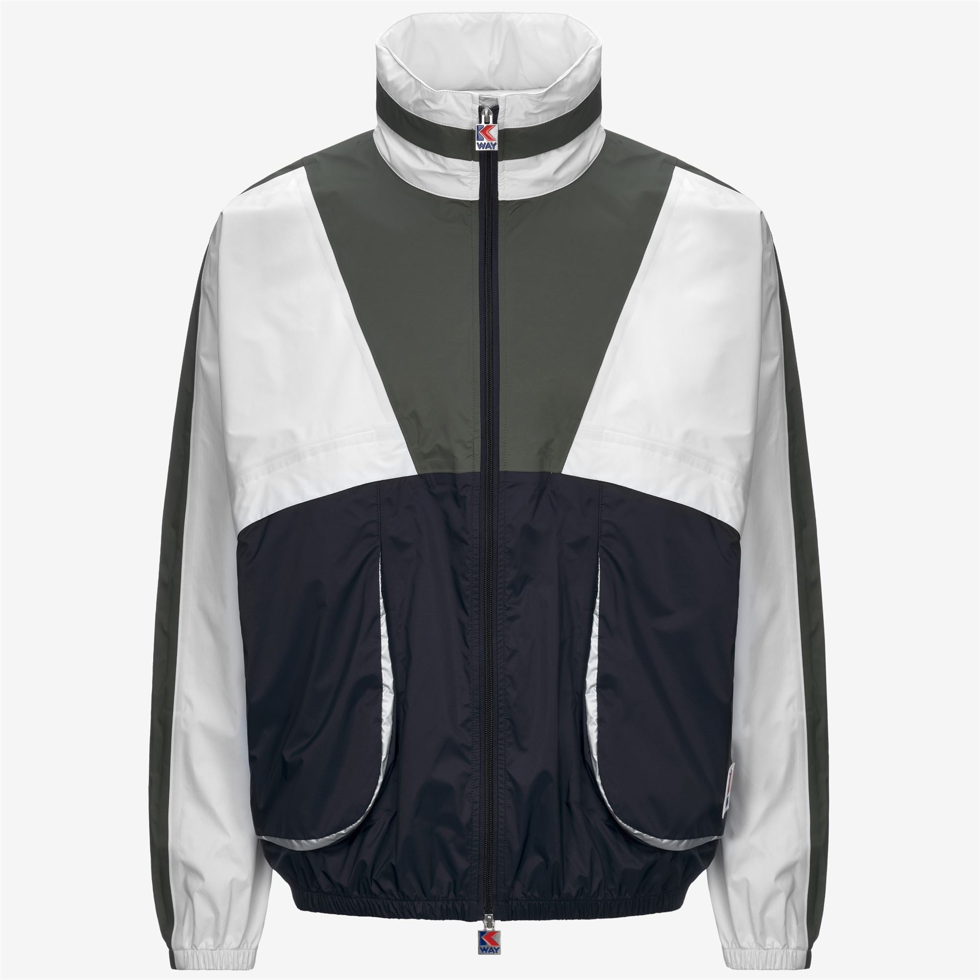 Jackets_UNISEX_7002 FULL ZIP_Short_BLUE WHITE GREEN - Commercial 1