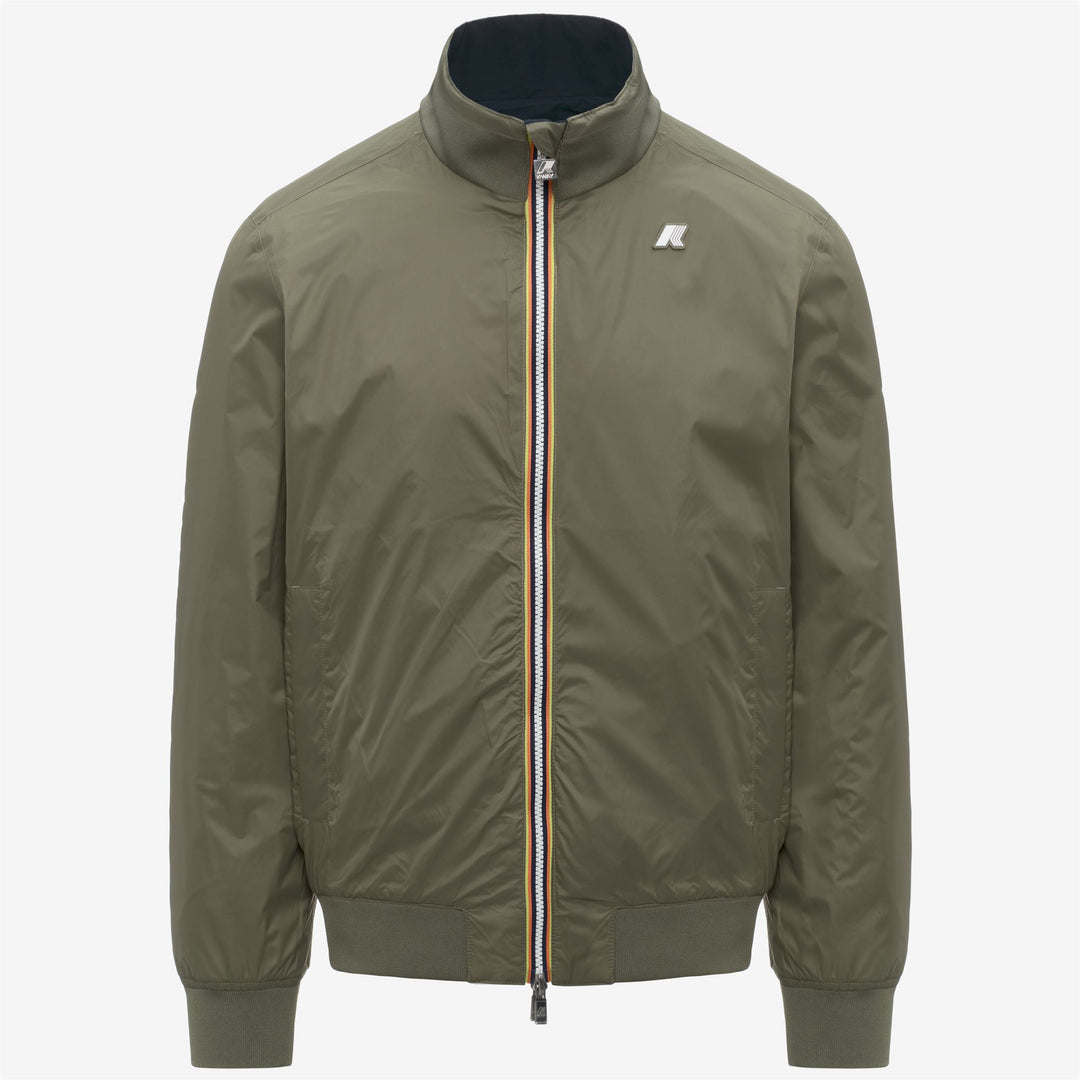 ARSENE COTTON DOUBLE - Vestes - Court - Homme - Blue Depth-Green Lichen main