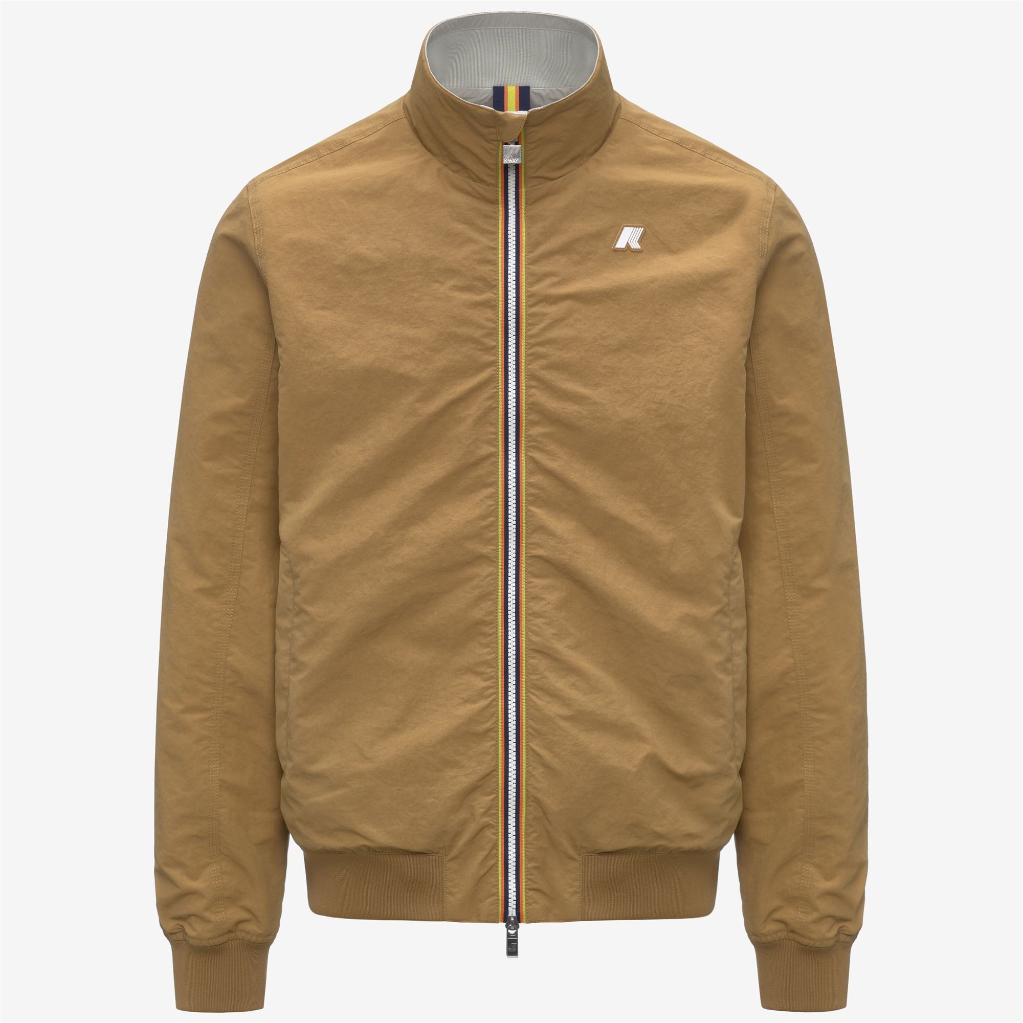 Jackets_Man_ARSENE COTTON DOUBLE_Short_Brown Bistre - BEIGE LT - Commercial 1