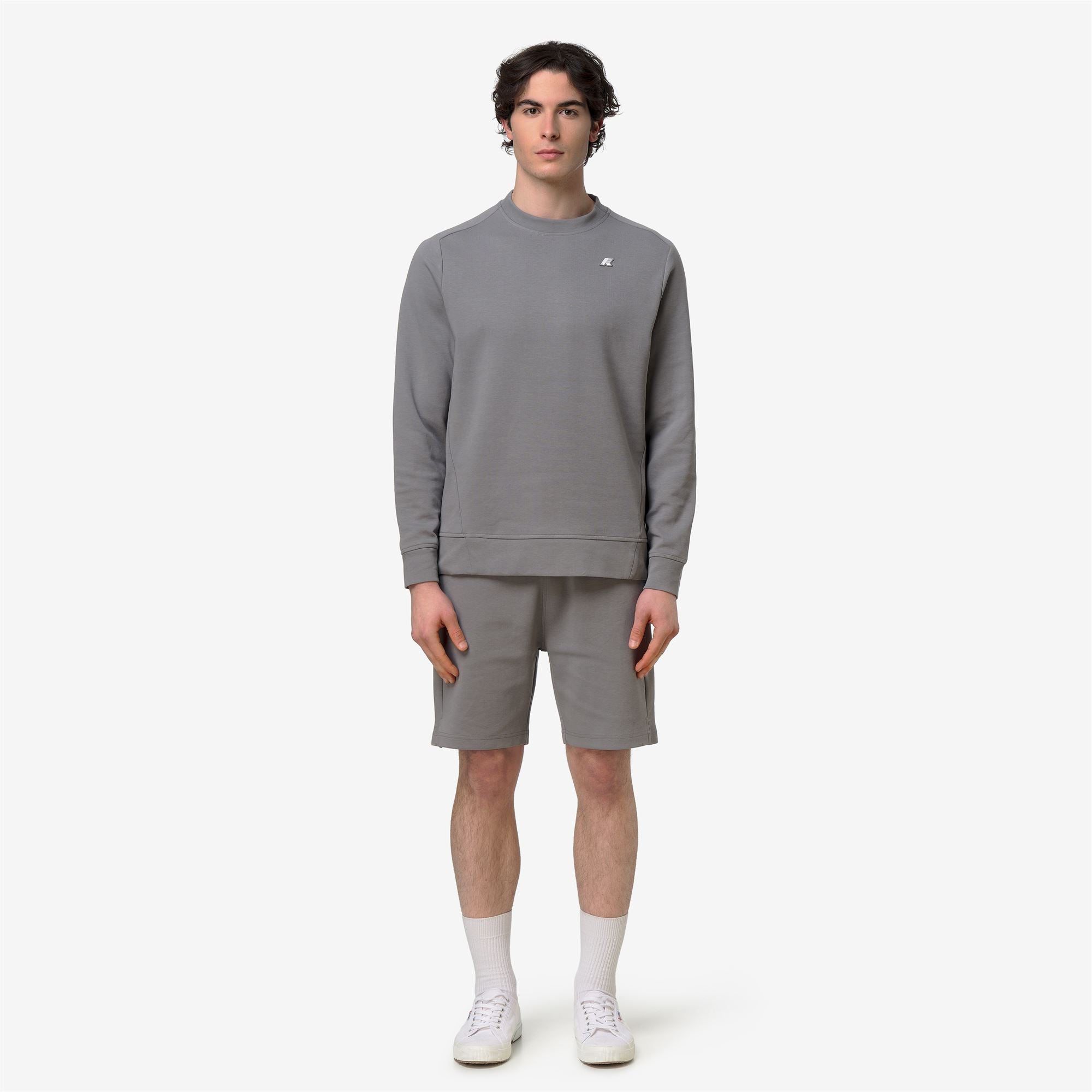 Fleece_Man_MEDINE INTERLOCK_Jumper_Grey Frost - Commercial 4