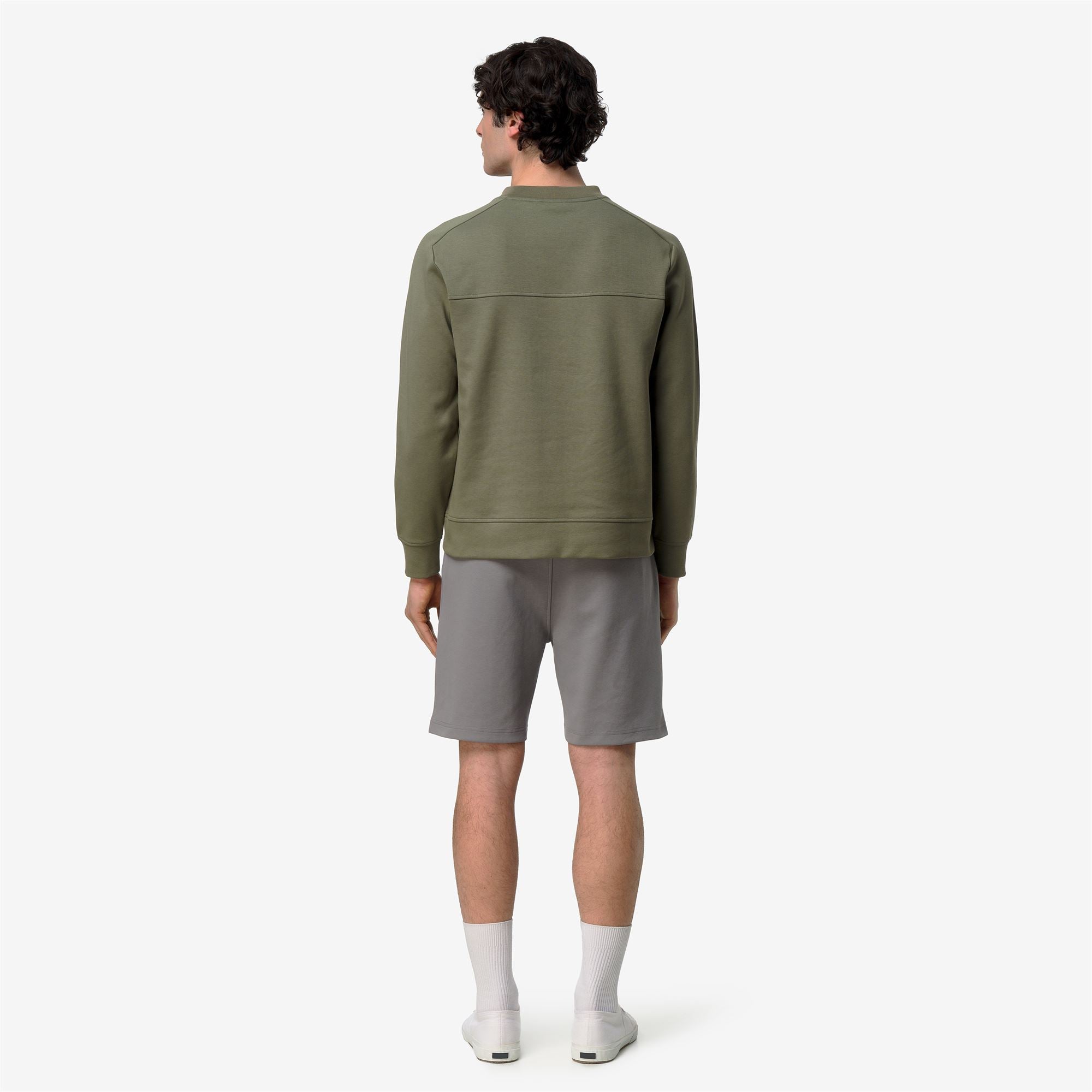 Fleece_MAN_MEDINE INTERLOCK_Jumper_Green Lichen - Commercial 6