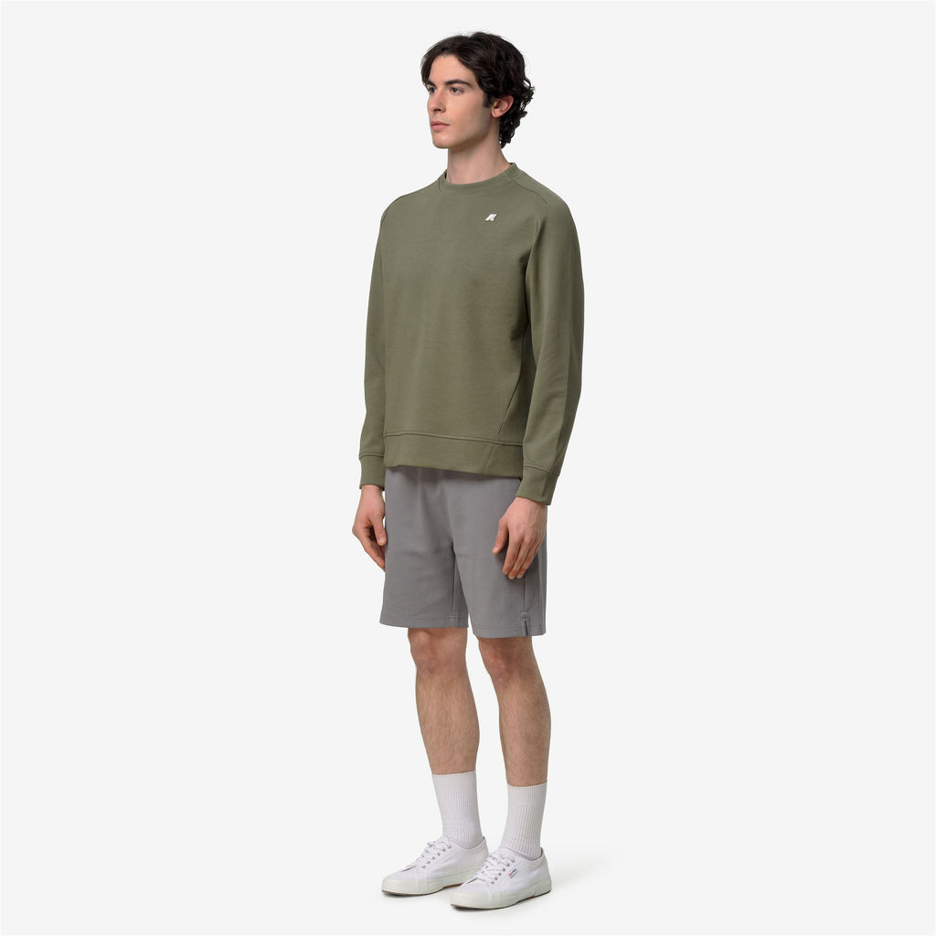 Fleece_MAN_MEDINE INTERLOCK_Jumper_Green Lichen - Commercial 5