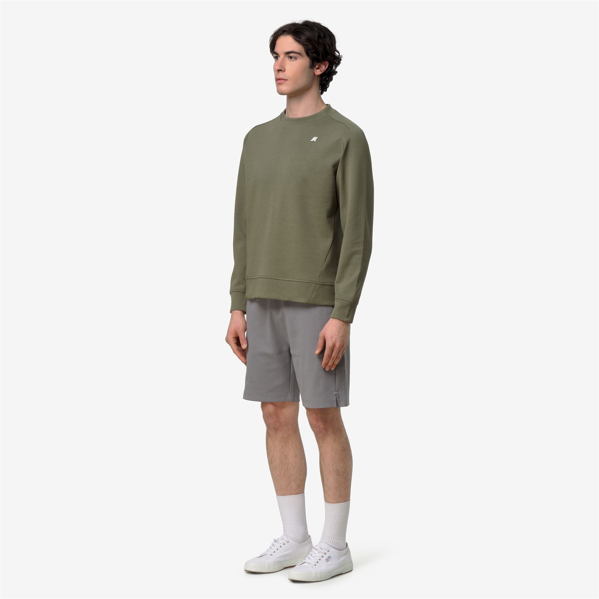 Fleece_MAN_MEDINE INTERLOCK_Jumper_Green Lichen - Commercial 5