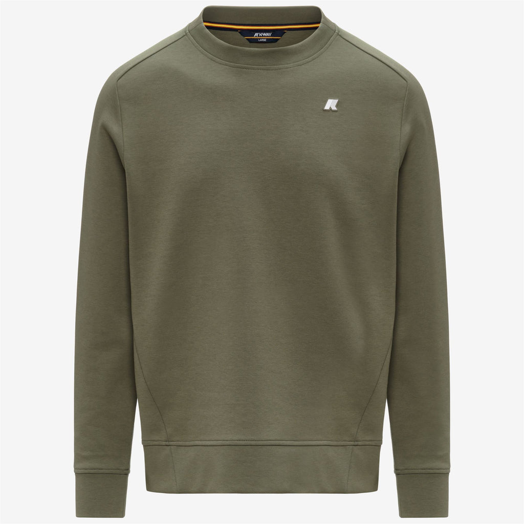 Fleece_MAN_MEDINE INTERLOCK_Jumper_Green Lichen - Commercial 1