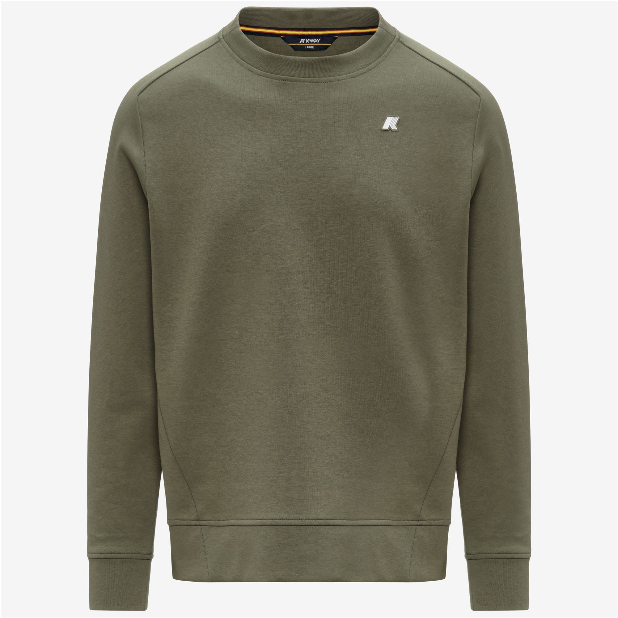 Fleece_MAN_MEDINE INTERLOCK_Jumper_Green Lichen - Commercial 1