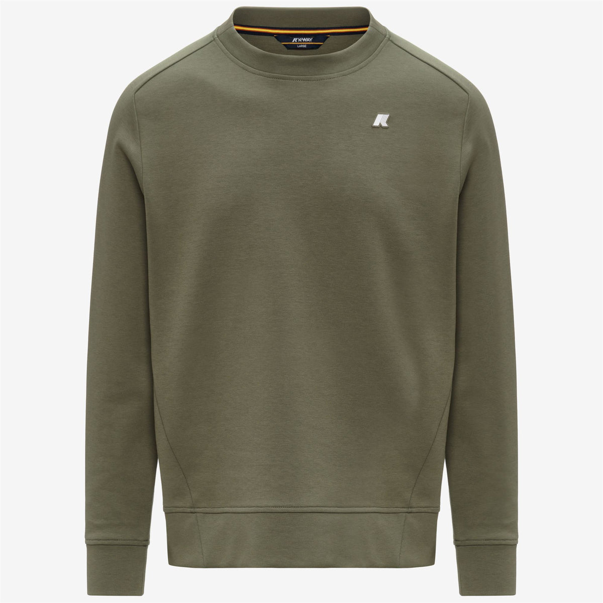 Fleece_MAN_MEDINE INTERLOCK_Jumper_Green Lichen - Commercial 1