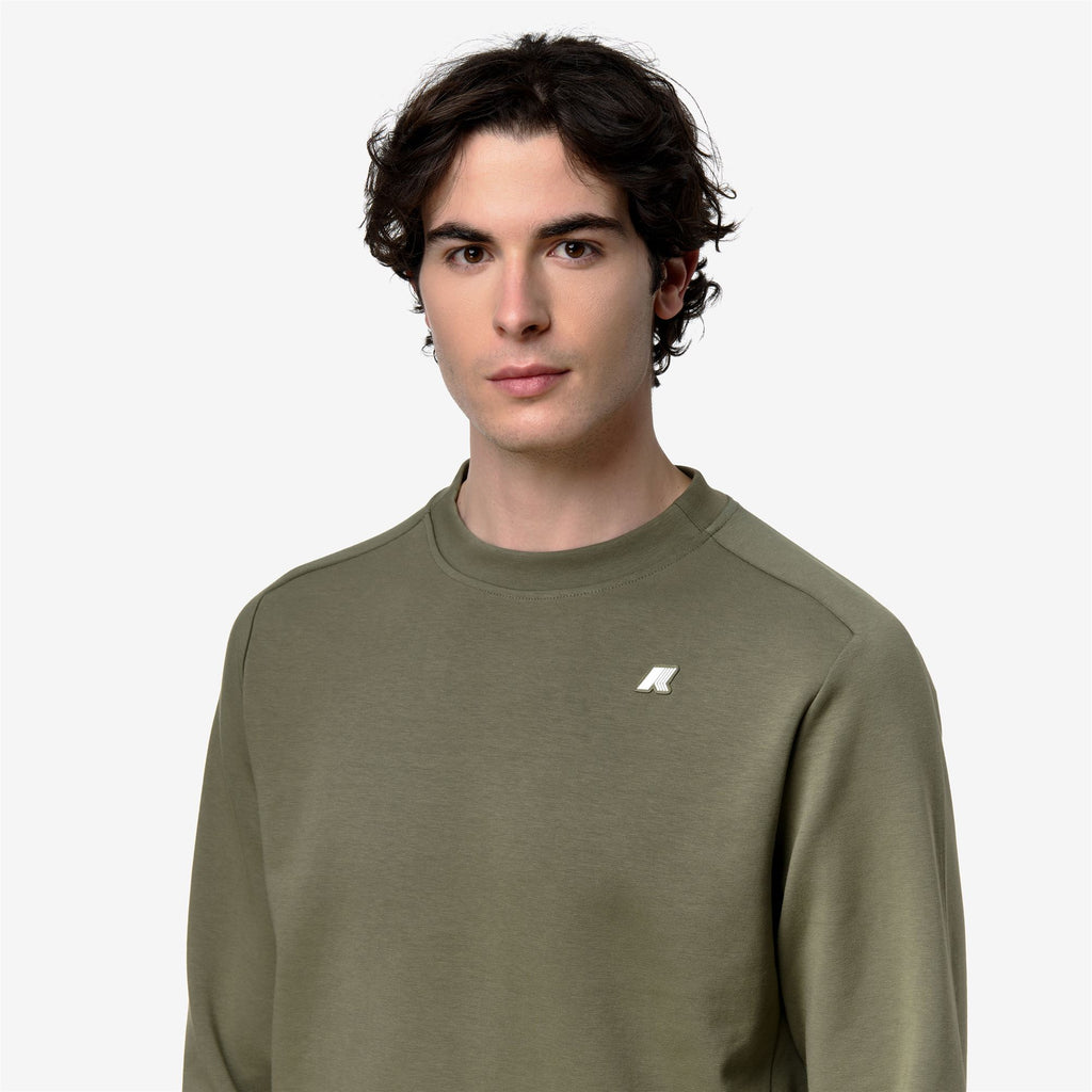 Fleece_MAN_MEDINE INTERLOCK_Jumper_Green Lichen - Commercial 7