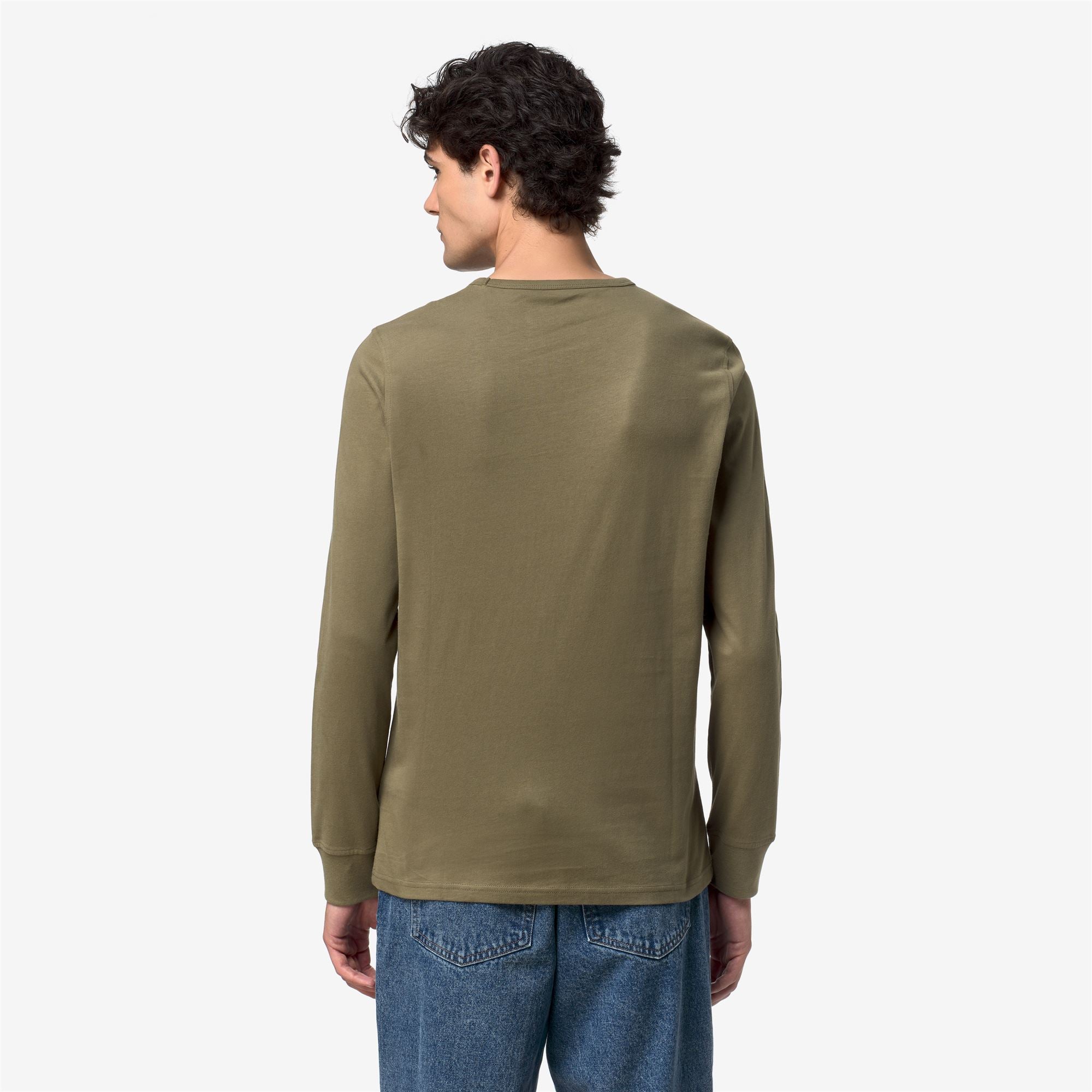T-Shirts & Top_Man_ELMER JS PEACH_T-Shirt_Green Army - Commercial 6
