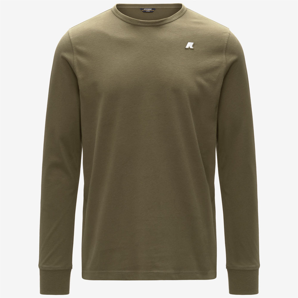 T-Shirts & Top_Man_ELMER JS PEACH_T-Shirt_Green Army - Commercial 1