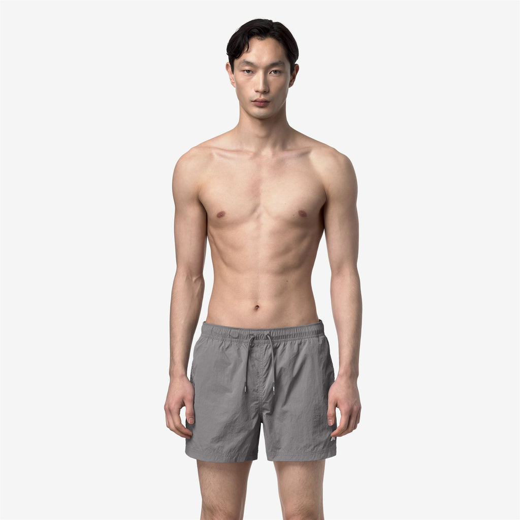 Bathing Suits_Man_HAZEL BEACH_Swimming Trunks_Grey Frost - Commercial 4