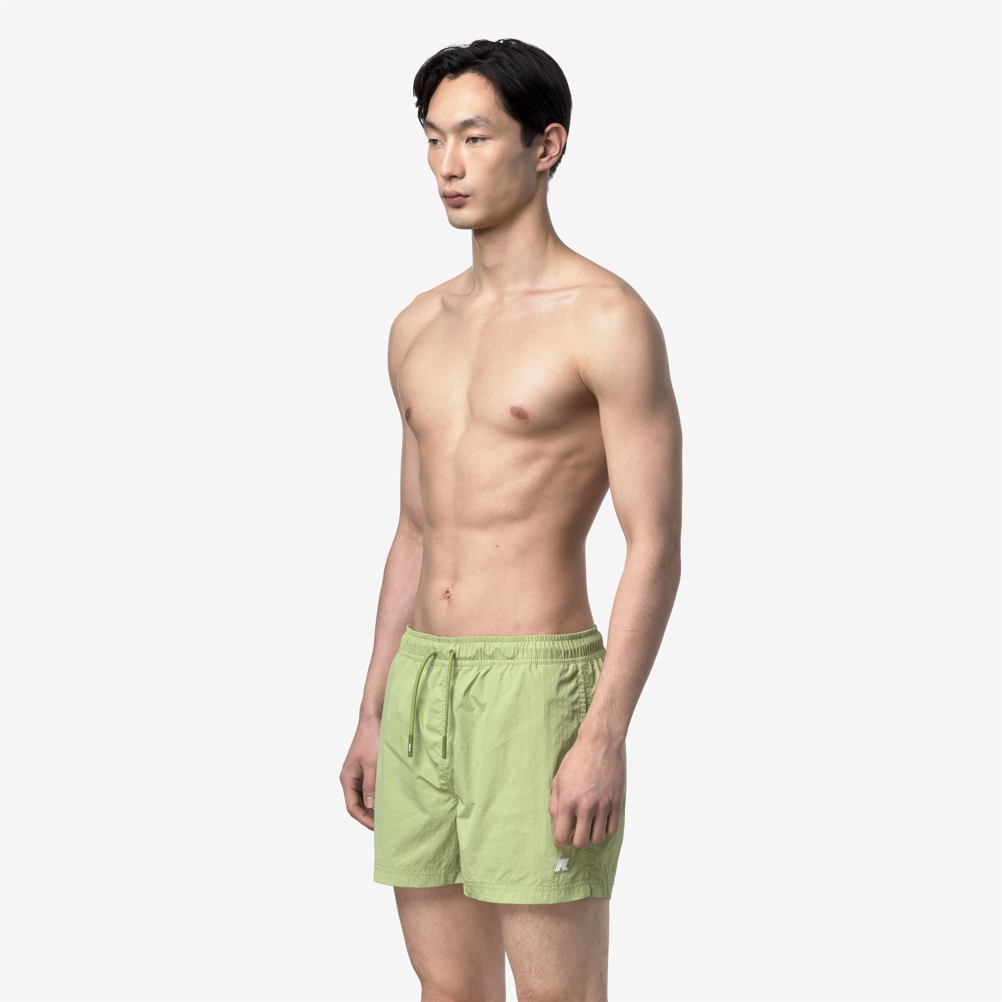Bathing Suits_Man_HAZEL BEACH_Swimming Trunks_Green Dk Lime - Commercial 5