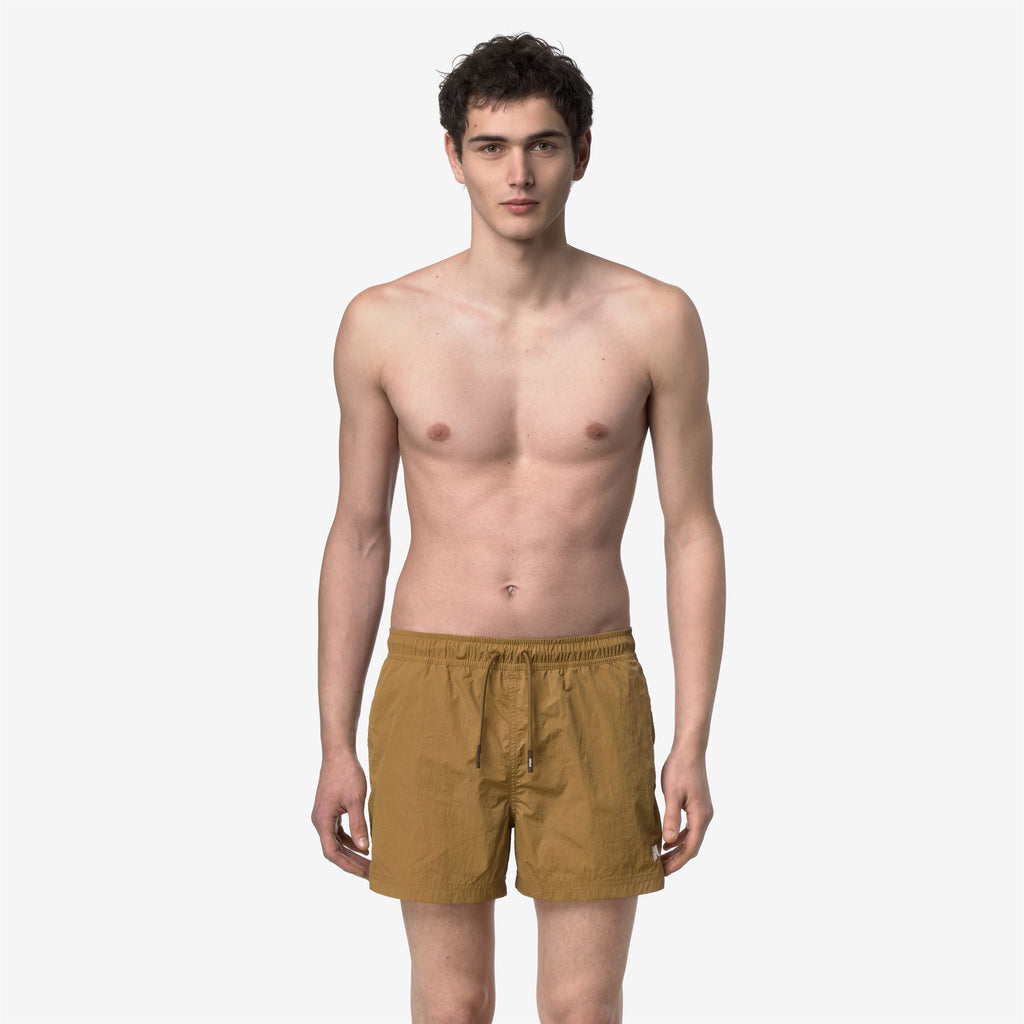 Bathing Suits_Man_HAZEL BEACH_Swimming Trunks_Brown Bistre - Commercial 4