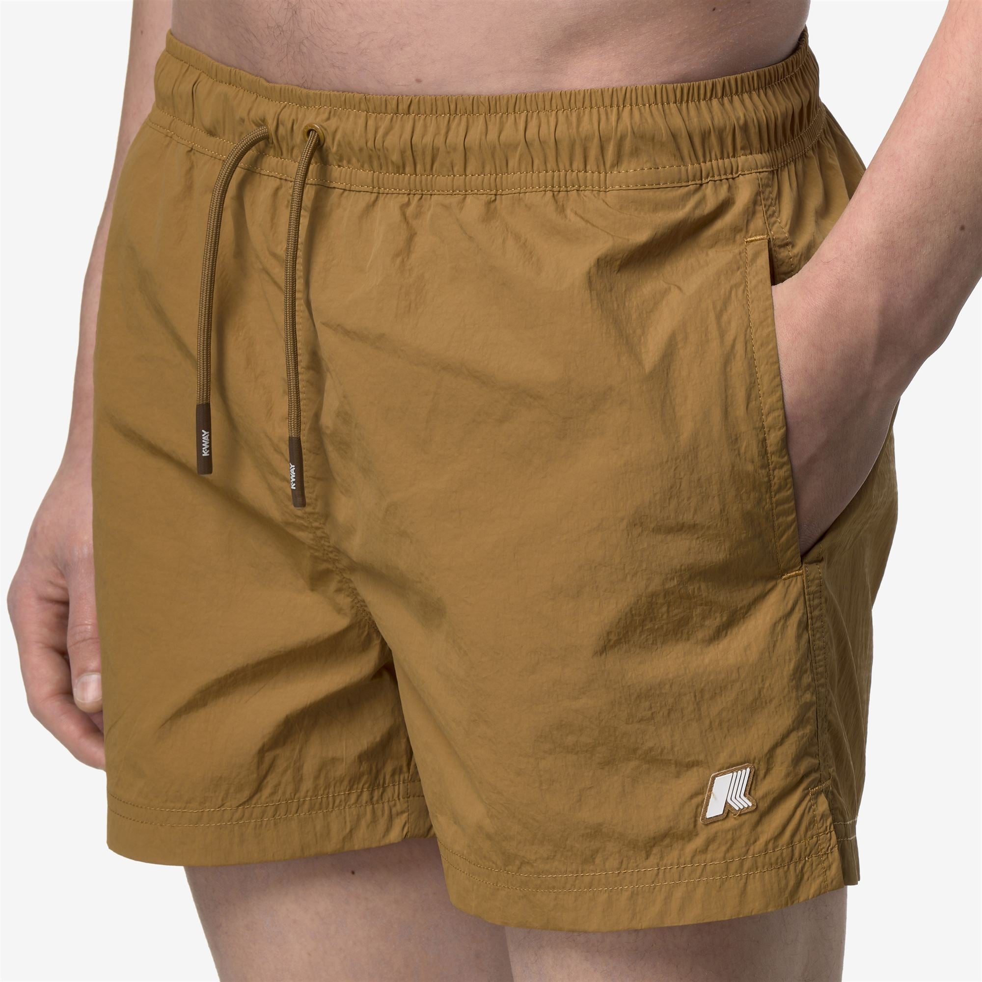 Bathing Suits_Man_HAZEL BEACH_Swimming Trunks_Brown Bistre - Commercial 7