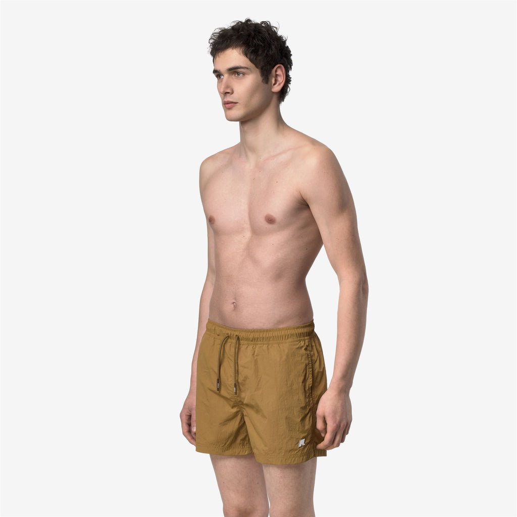 Bathing Suits_Man_HAZEL BEACH_Swimming Trunks_Brown Bistre - Commercial 5