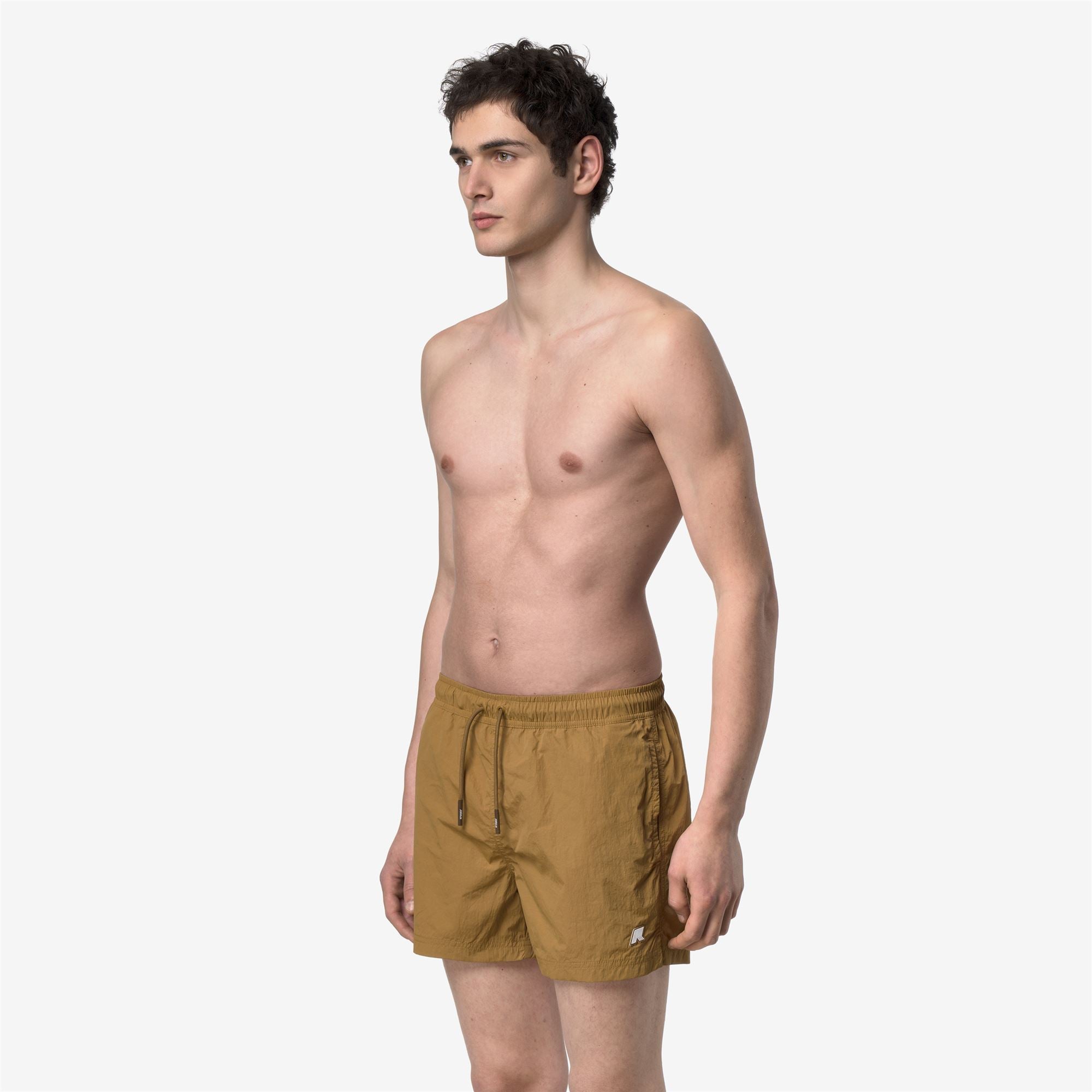 Bathing Suits_Man_HAZEL BEACH_Swimming Trunks_Brown Bistre - Commercial 5