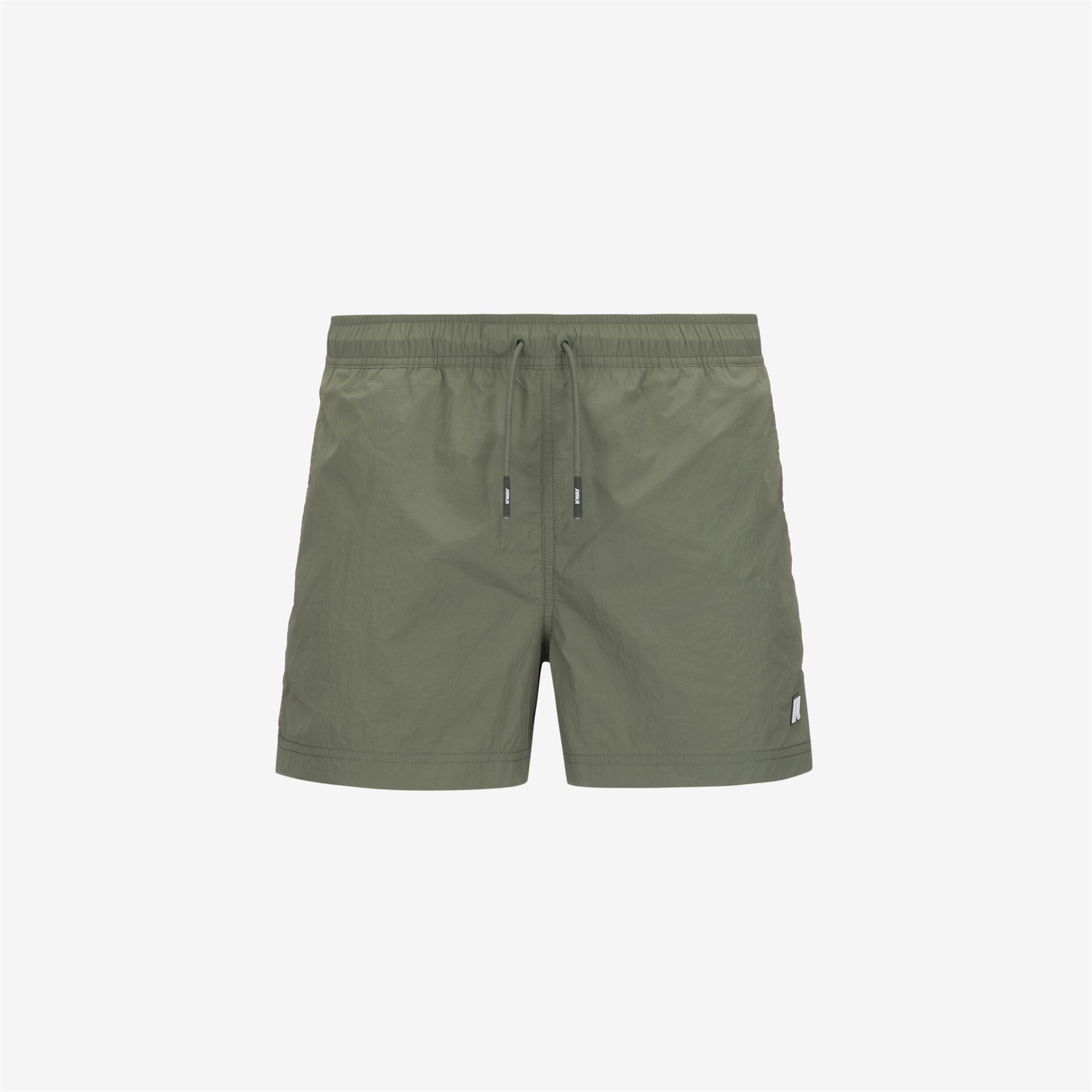 Bathing Suits_MAN_HAZEL BEACH_Swimming Trunks_Green Lichen - Commercial 1