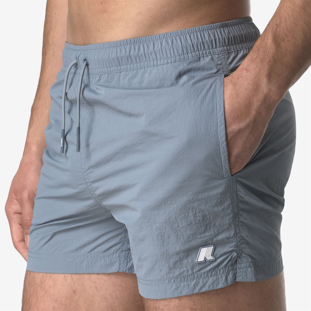 Bathing Suits_MAN_HAZEL BEACH_Swimming Trunks_Grey Md - Commercial 7