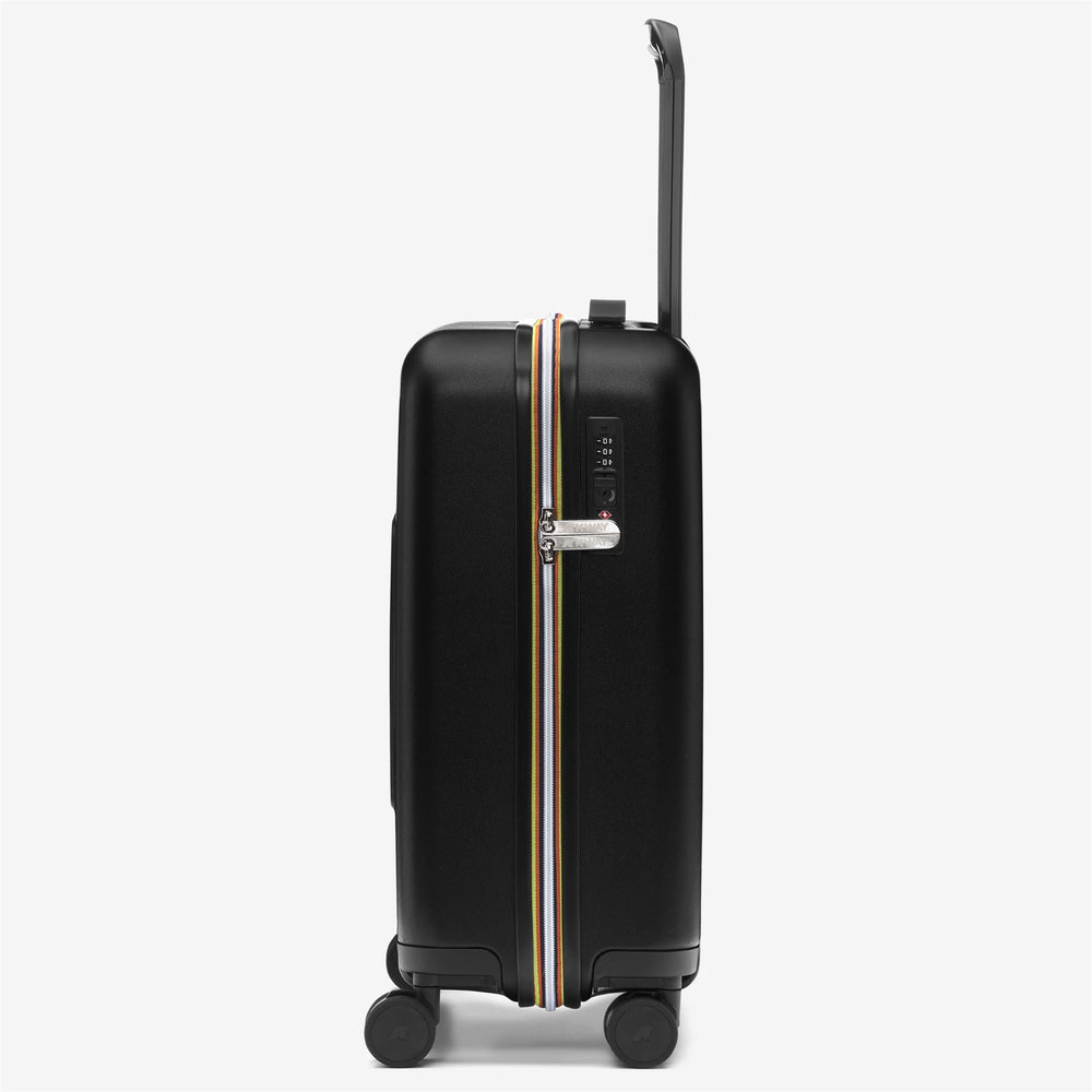 Luggage Bags Unisex EUDOXIE LOGO Trolley BLACK PURE Dressed Front (jpg Rgb)	
