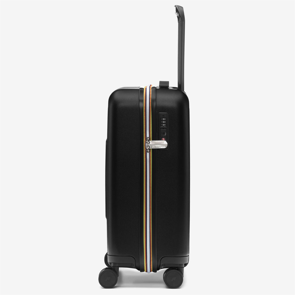 Luggage Bags_UNISEX_EUDOXIE LOGO_Trolley_Black Pure - Commercial 2