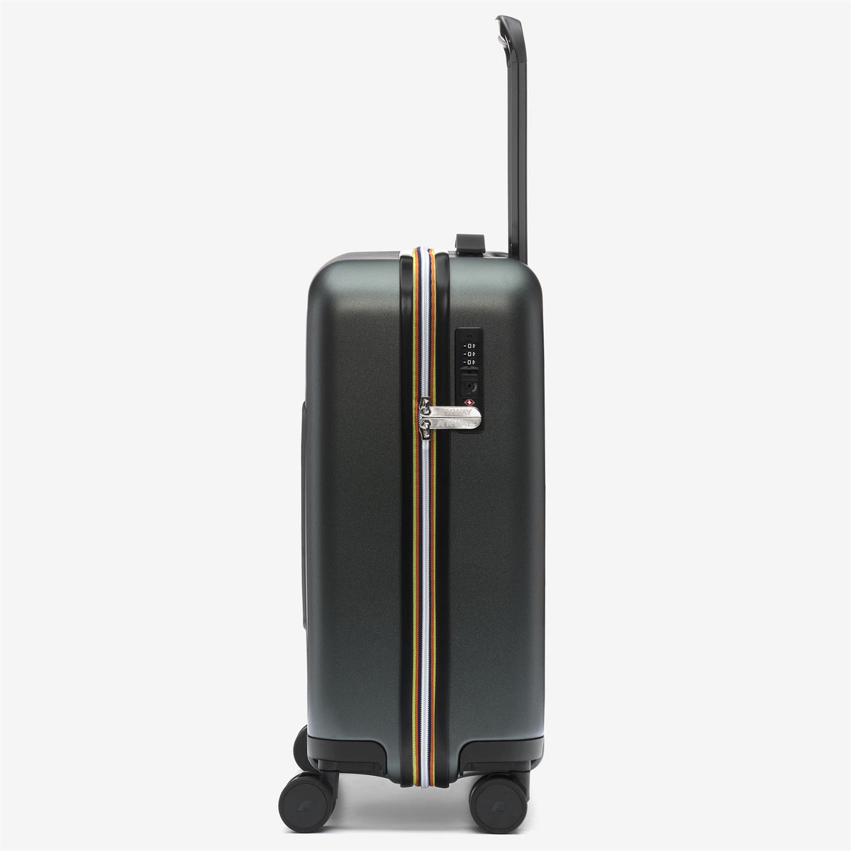 Luggage Bags_UNISEX_EUDOXIE LOGO_Trolley_GREEN BLACKISH - Commercial 2