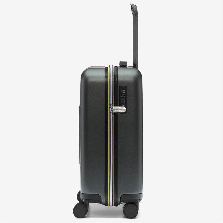 EUDOXIE LOGO - Luggage Bags - Trolley - Unisex - GREEN BLACKISH