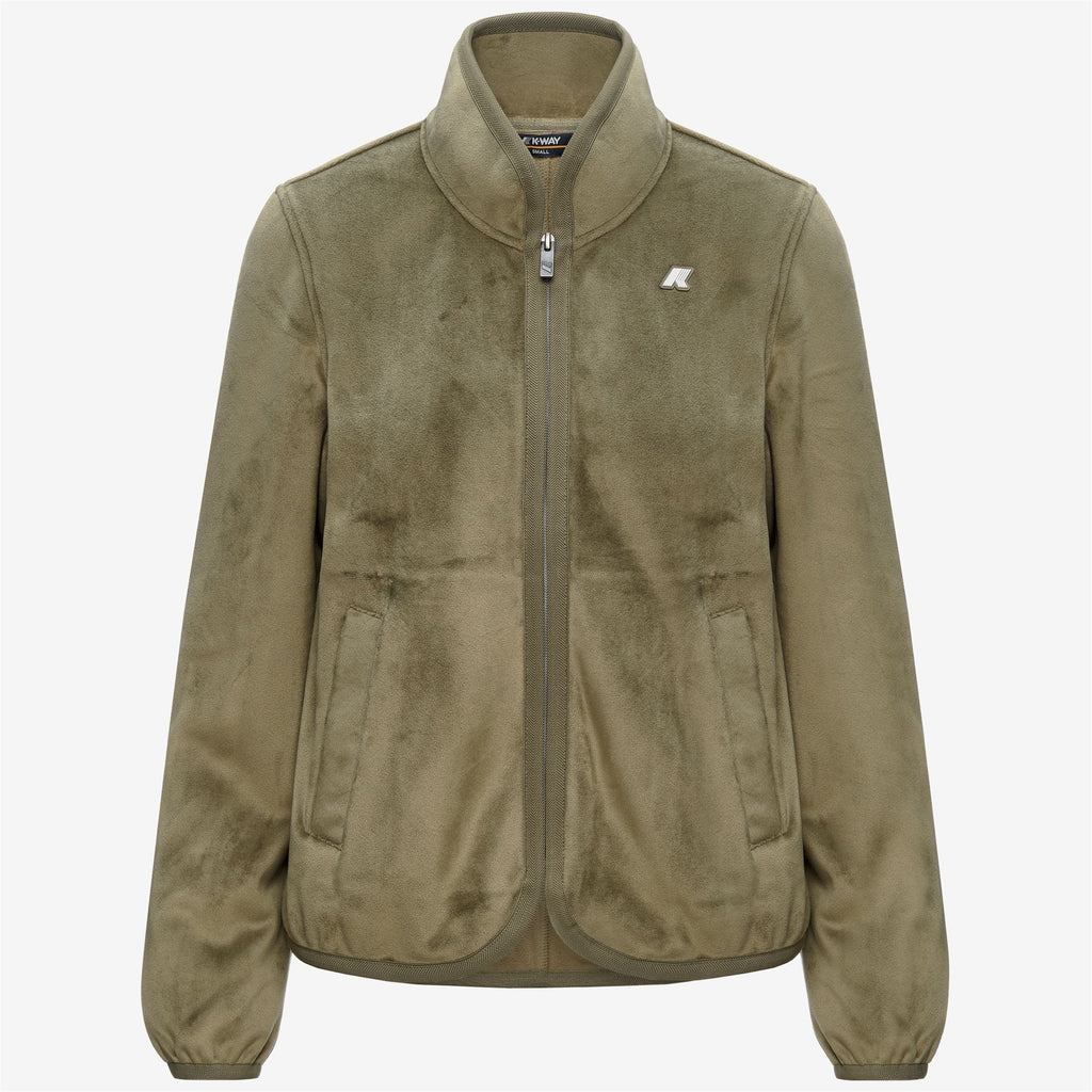Fleece_Woman_TUDA VELOUR POLAR_Jacket_Green Army-Green Army - Commercial 1