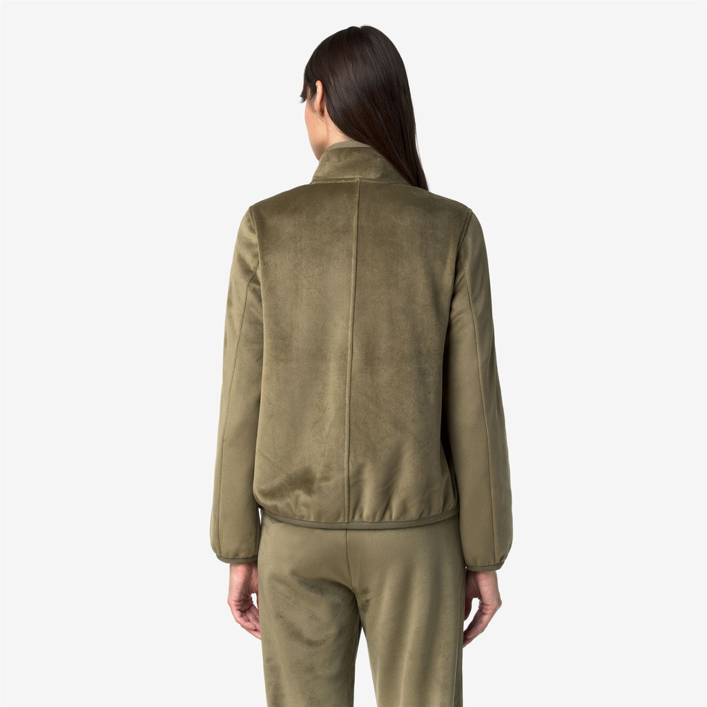 Fleece_Woman_TUDA VELOUR POLAR_Jacket_Green Army-Green Army - Commercial 6