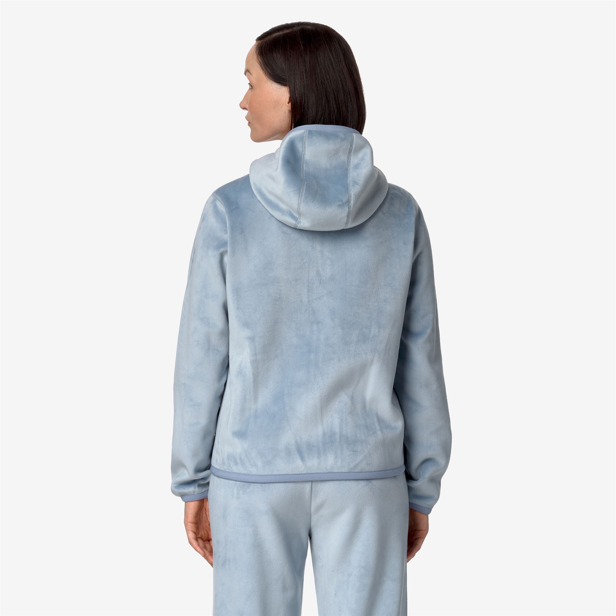 Fleece_WOMAN_LILY VELOUR POLAR DOUBLE_Jacket_Blue A-Blue A - Commercial 6