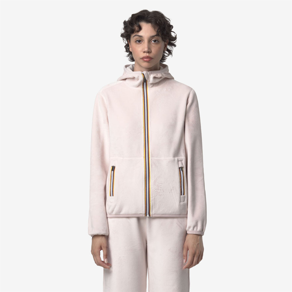 Fleece_WOMAN_LILY VELOUR POLAR DOUBLE_Jacket_Rose Hushed - Rose Hushed - Rose Hushed - Commercial 4