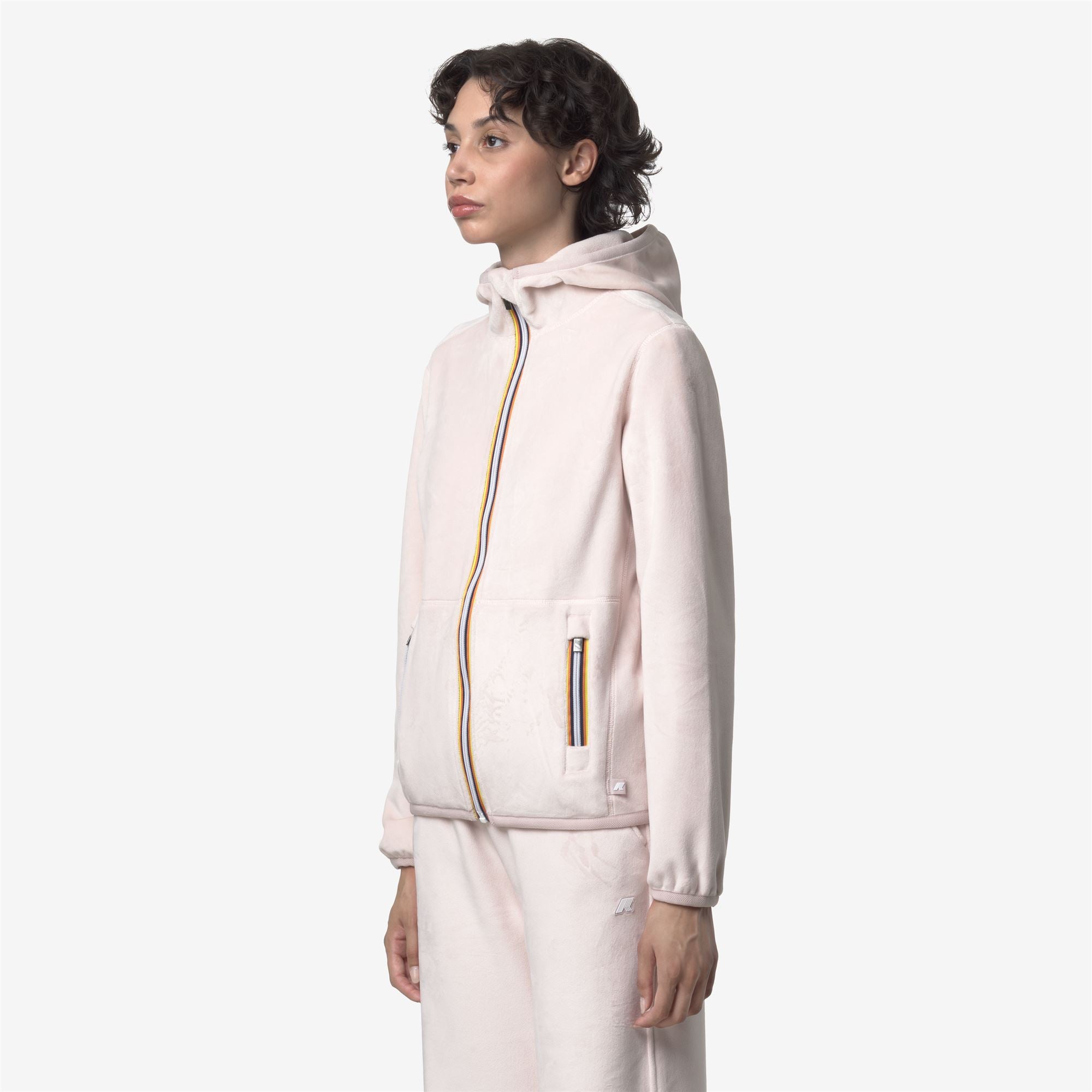 Fleece_WOMAN_LILY VELOUR POLAR DOUBLE_Jacket_Rose Hushed - Rose Hushed - Rose Hushed - Commercial 5