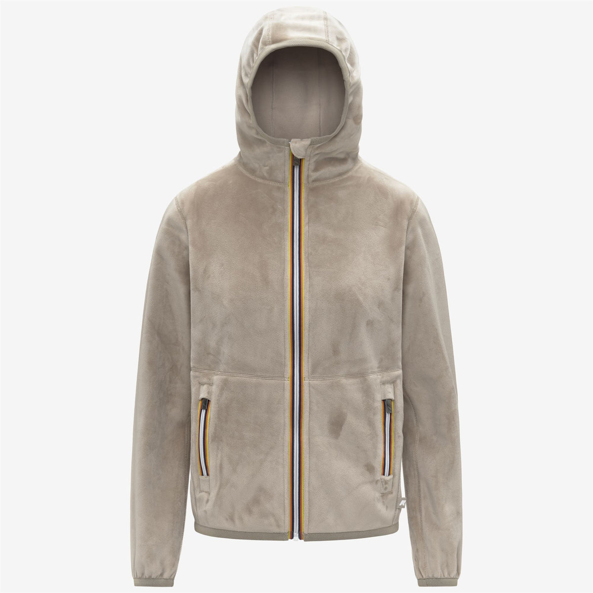 Fleece_WOMAN_LILY VELOUR POLAR DOUBLE_Jacket_Beige Cashmere-Beige Cashmere - Commercial 1