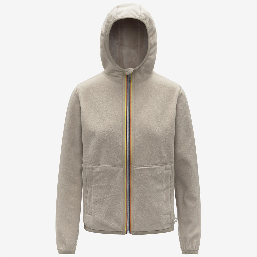 LILY VELOUR POLAR REVERSIBLE - Fleece - Jacket - WOMAN - Beige Cashmere-Beige Cashmere